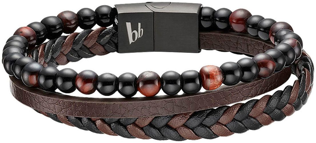 Bruno Banani Lederarmband Schmuck, mit Tigerauge (synth) günstig online kaufen
