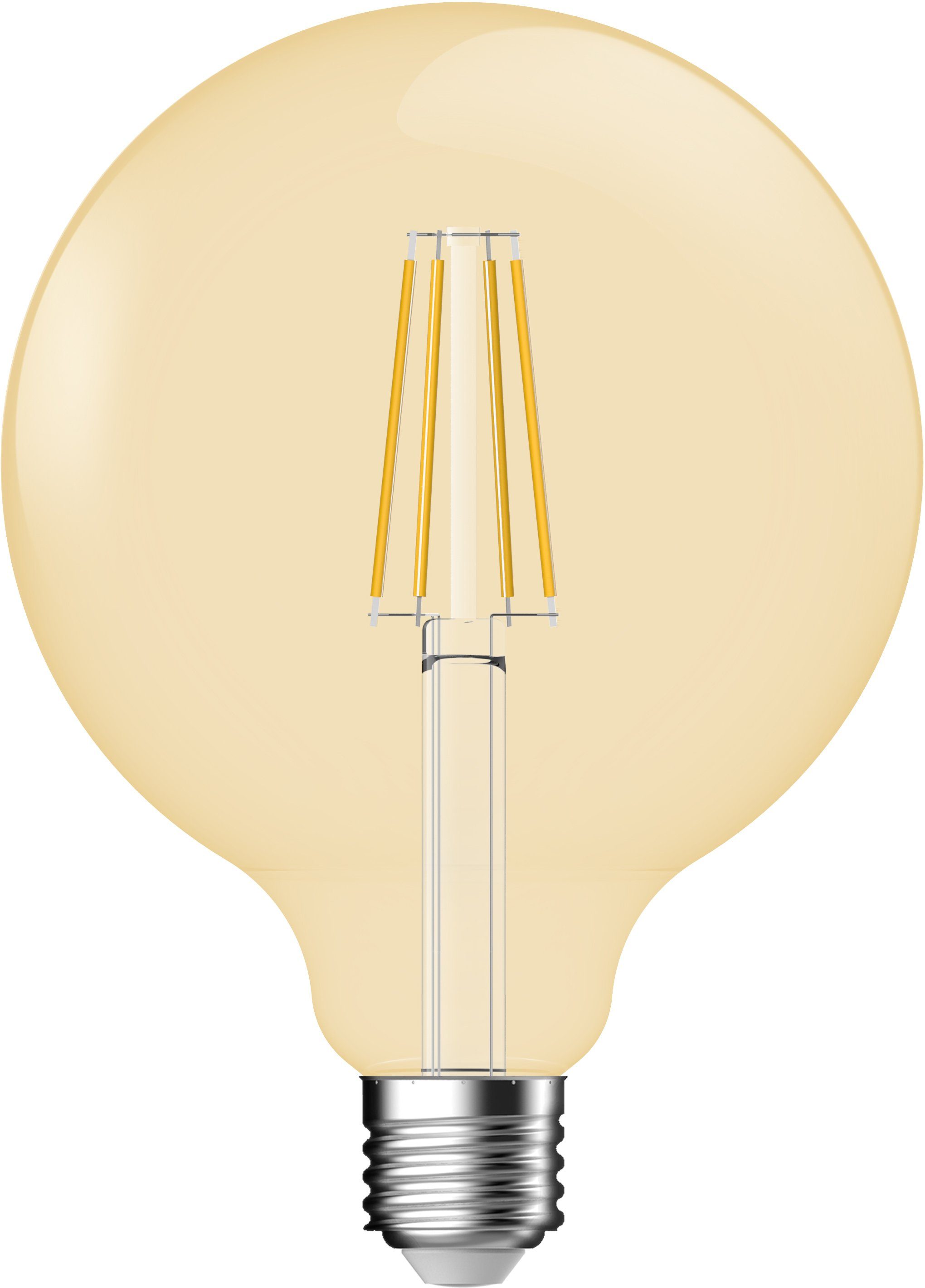 E27, Nordlux 3 St., LED-Filament, Warmweiß, 3er-Set