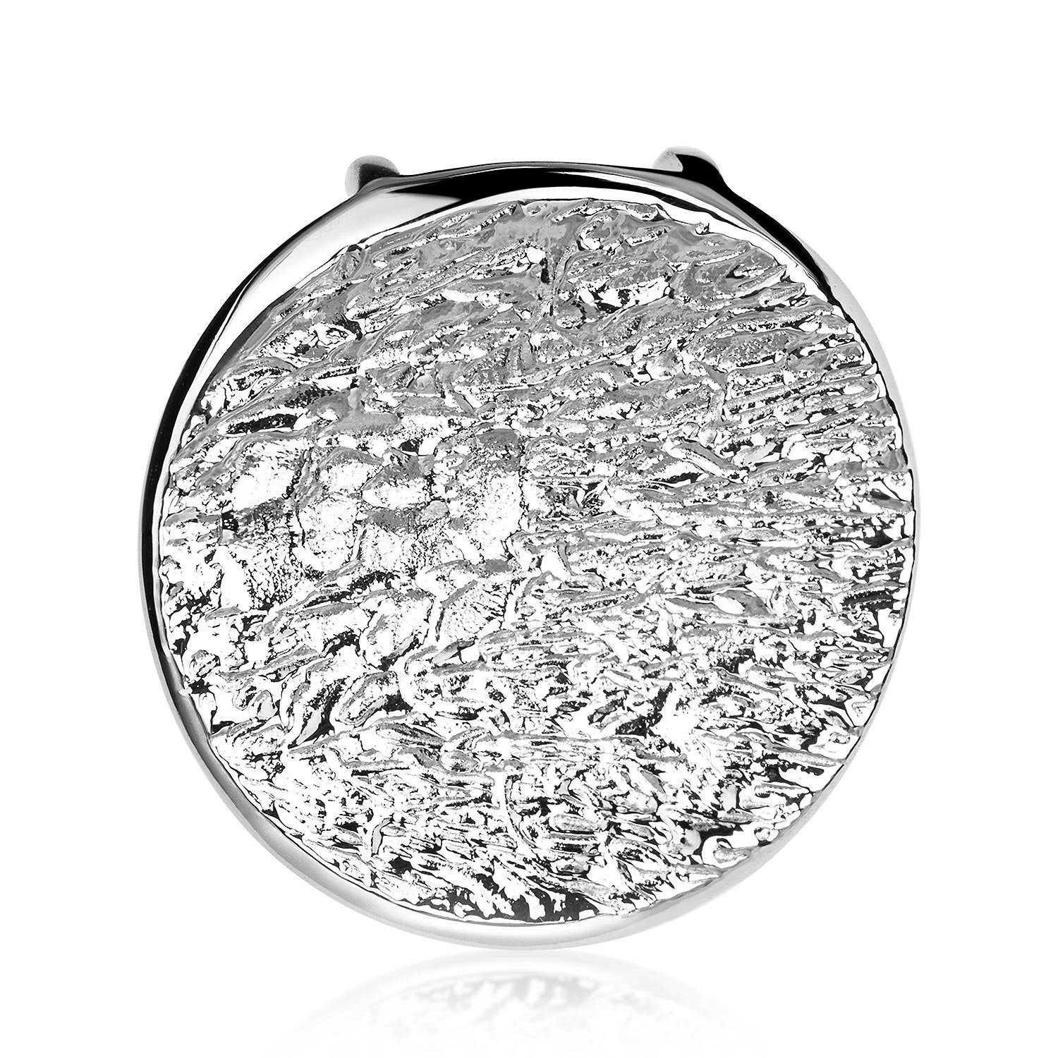 Materia Kettenanhänger Damen Silber Struktur gewölbt günstig online kaufen