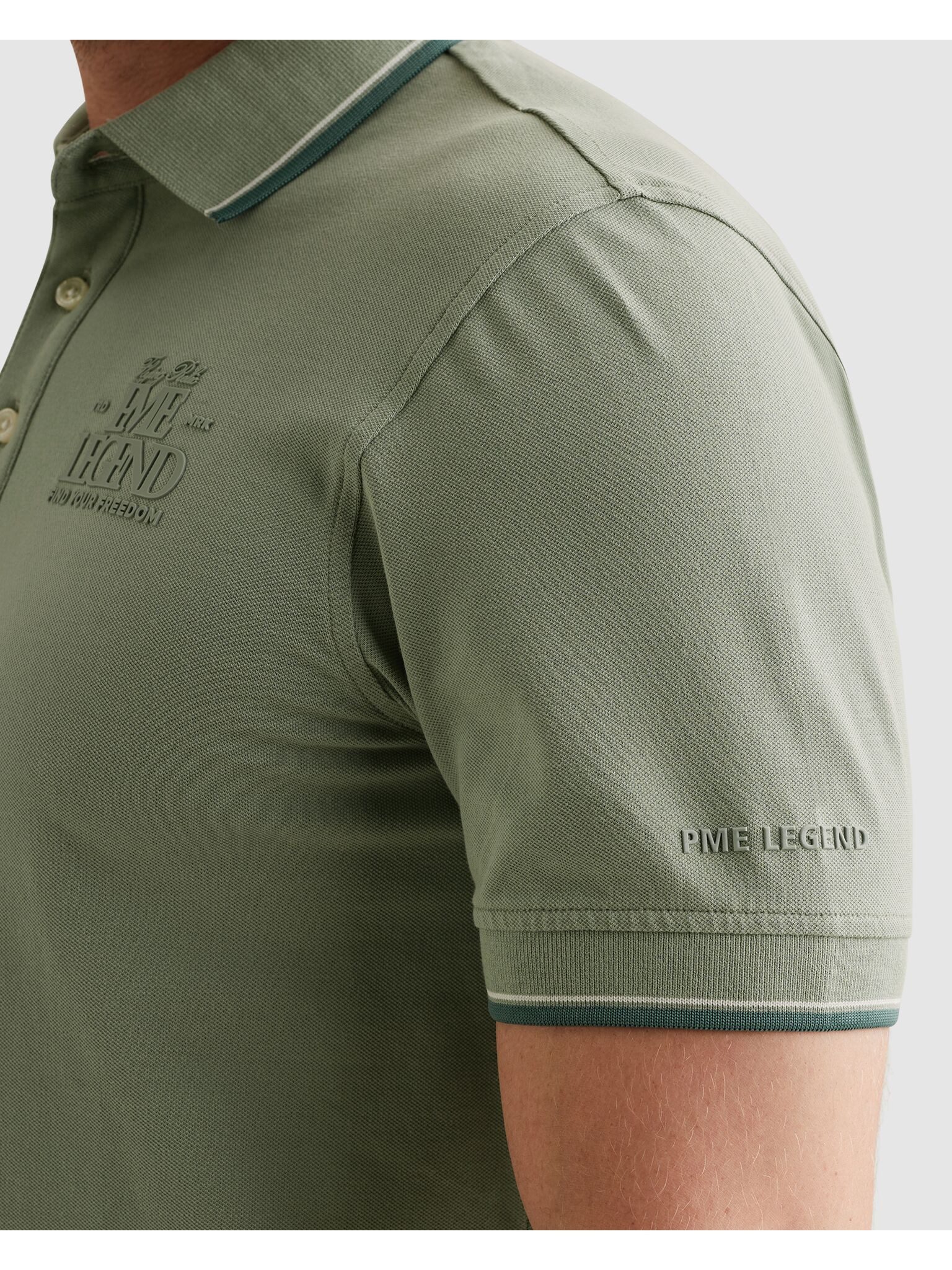PME LEGEND Poloshirt Short sleeve polo stretch pique Regular fit, Kurzarm, casual Stil – Bild 4 von 5