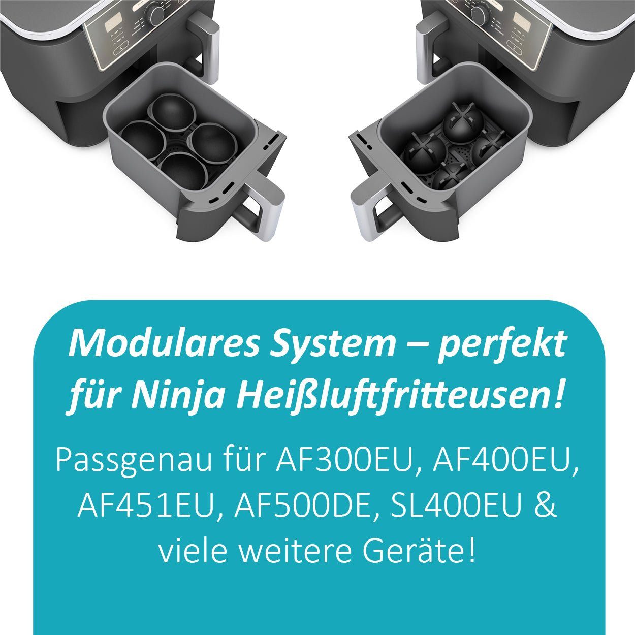 Wundermix Küchenmaschinen Zubehör-Set, Zubehör für "Airfryer" – Bild 3 von 5