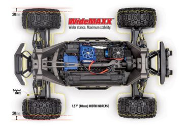 Traxxas RC-Monstertruck Traxxas Wide MAXX TSM SR VXL 4S Brushless Monstertruck Grün 1:10 RTR