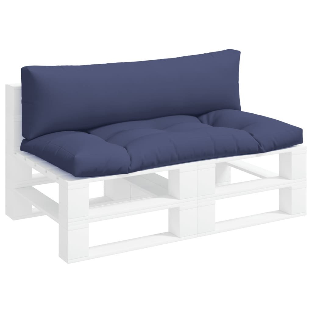 vidaXL Sitzauflage Palettenkissen 2 Stk. Marineblau günstig online kaufen