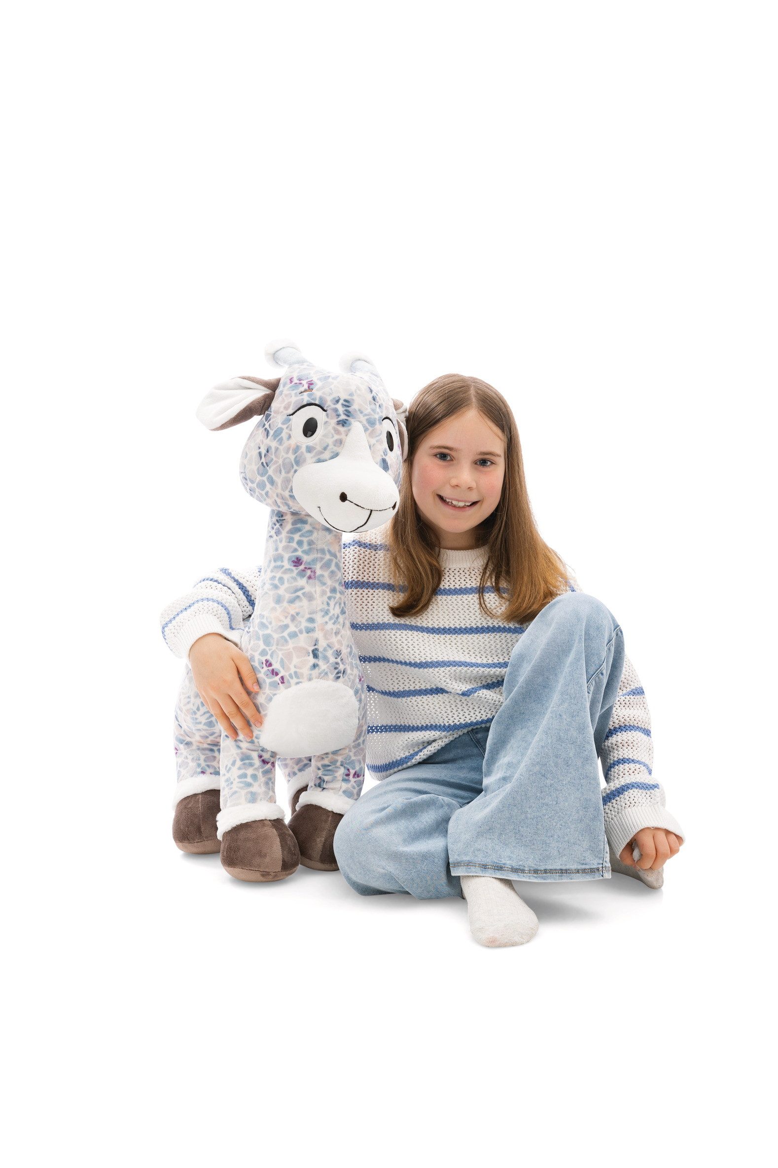 Nici Kuscheltier 62437 - Giraffe Winny Winterfur, 70 cm (1-St)