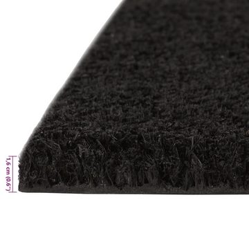 Fußmatte Fußmatten 2 Stk. Schwarz 40x60 cm Kokosfaser Getuftet, vidaXL, Rechteckig