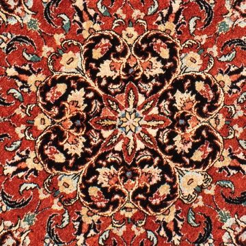 Orientteppich Perser - Bidjar rund - 127 x 127 cm - dunkelrot, morgenland, rund, Höhe: 15 mm, Wohnzimmer, Handgeknüpft, Einzelstück mit Zertifikat