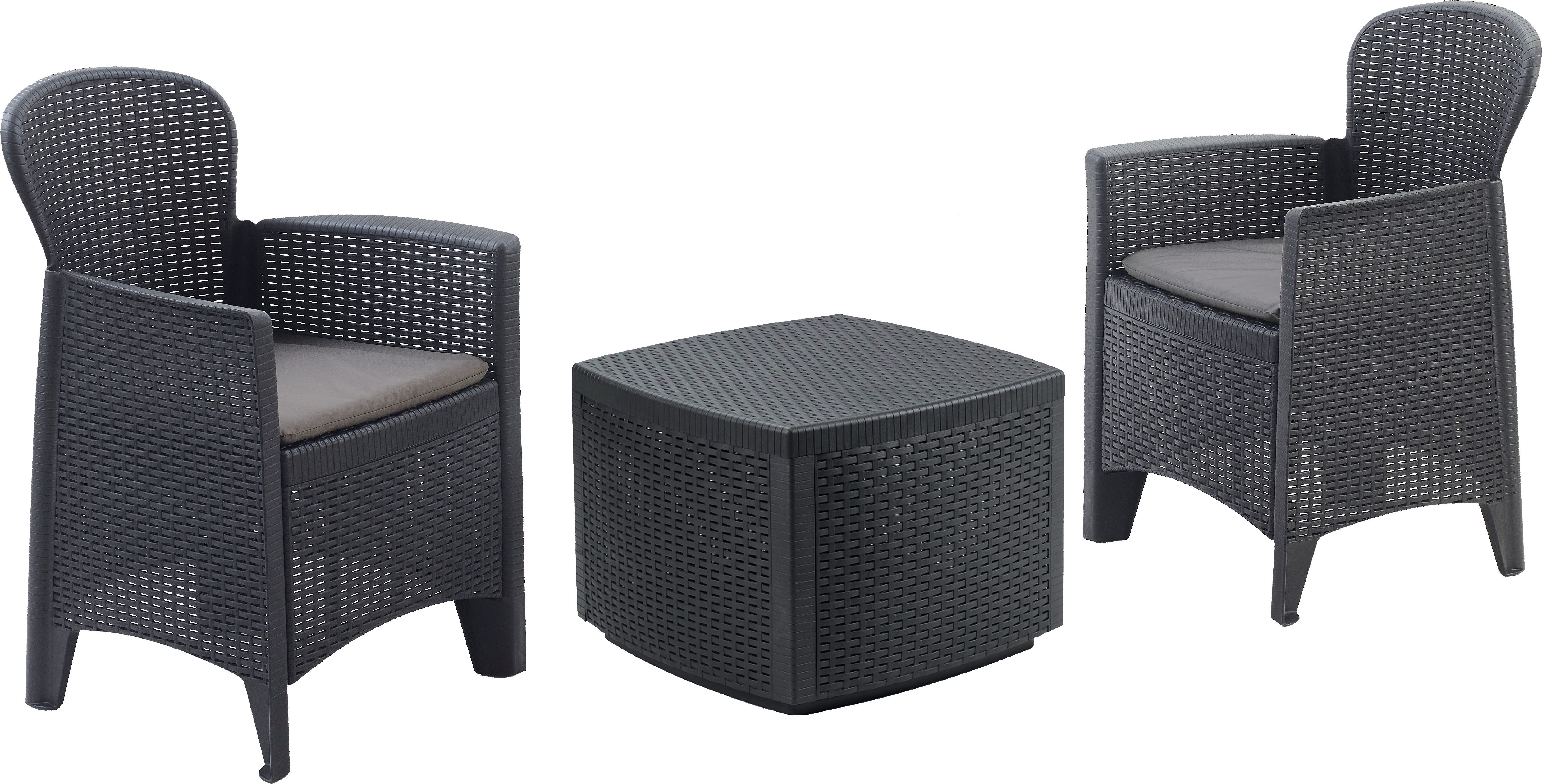 Best Loungeset Trente, (1-tlg), Lounge-Set 3-tlg.