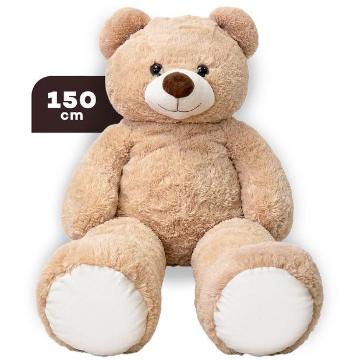 Jollity Kuscheltier Großer Teddybär 150 cm XXXL Plüschbär weich Stofftier (1-St)