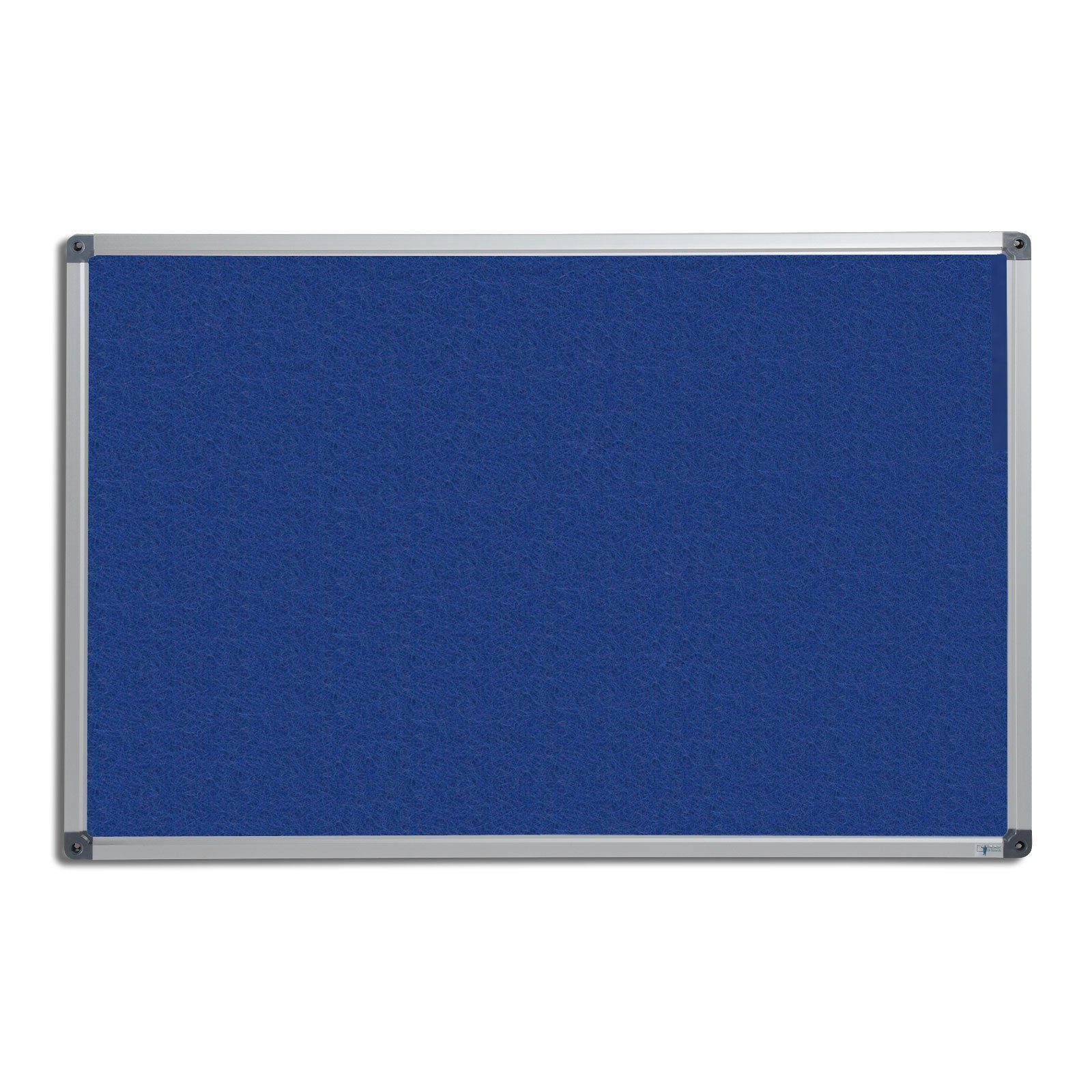 Master of Boards Pinnwand Filz-Pinnwand mit Aluminium-Rahmen Blau, Tafel erhältlich in 5 Größen