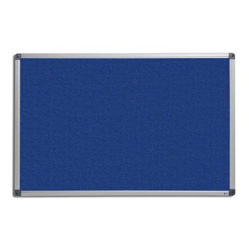 Master of Boards Pinnwand Filz-Pinnwand mit Aluminium-Rahmen Blau, Tafel erhältlich in 5 Größen