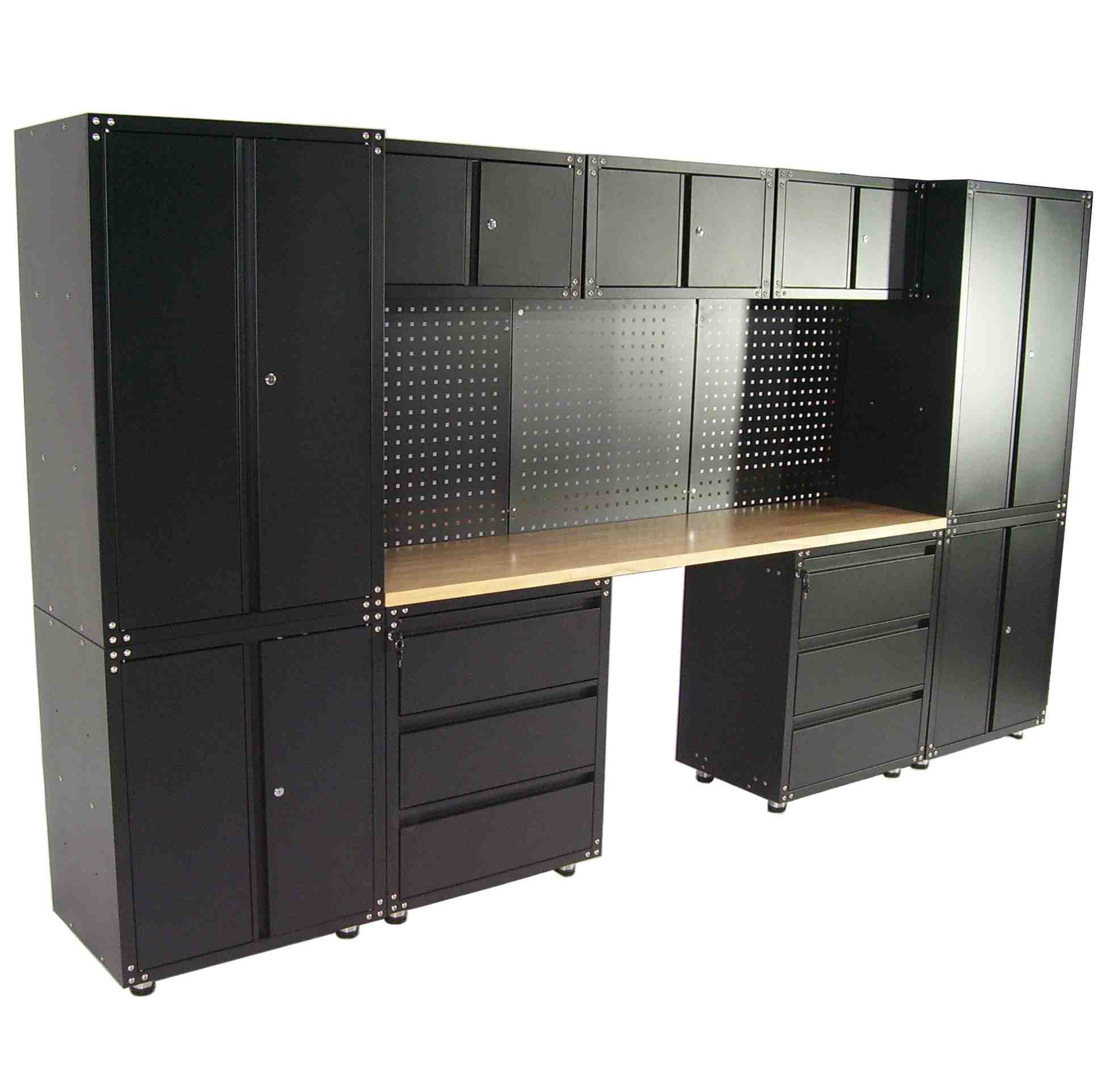 Apex Werkstatt-Set Werkstatt Schranksystem 13-teilig Werkstattschrank Werkbank 57066, (1-tlg)