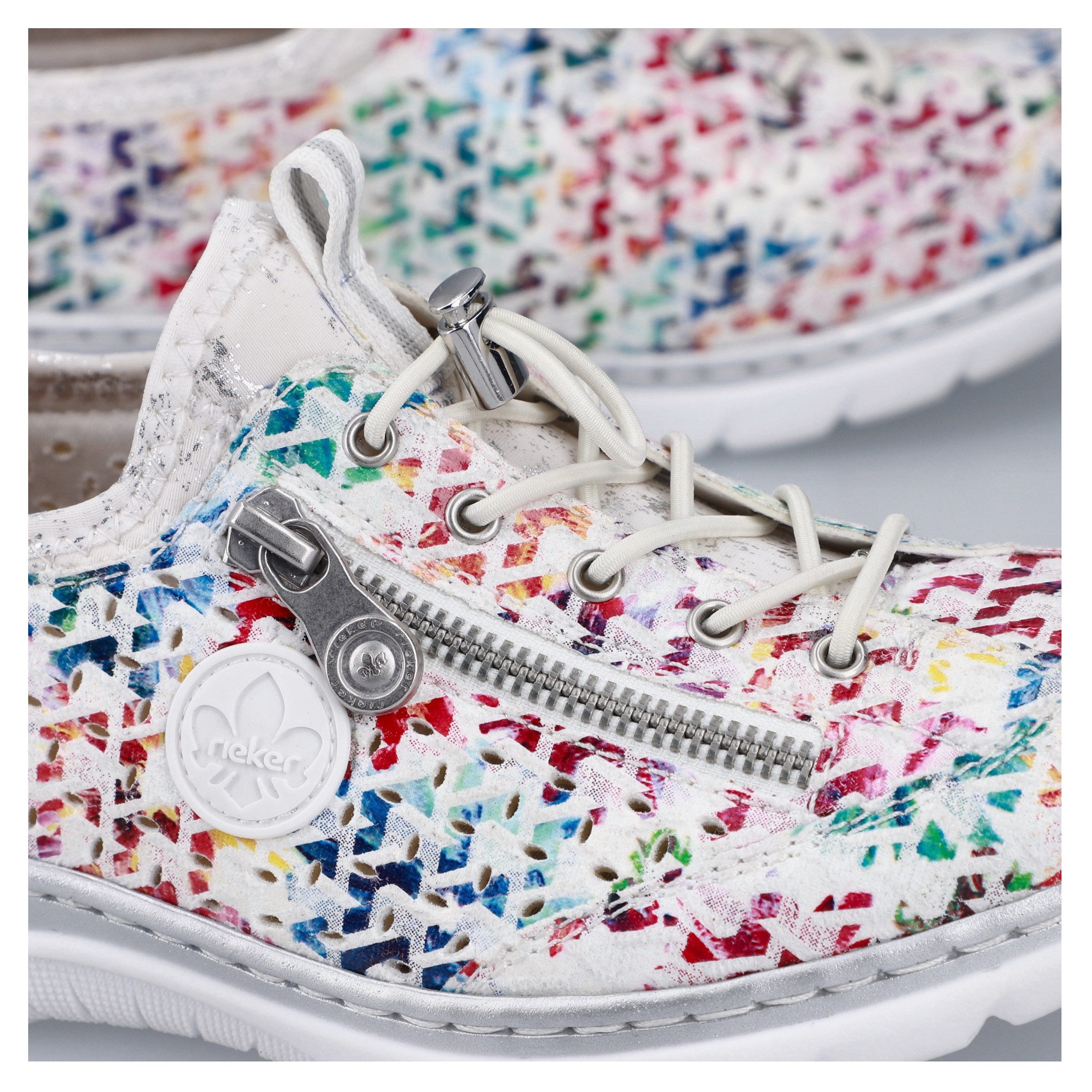 Rieker Slip-On Sneaker Schlupfschuh, Freizeitsneaker, Halbschuh mit MemoSoft-Ausstattung