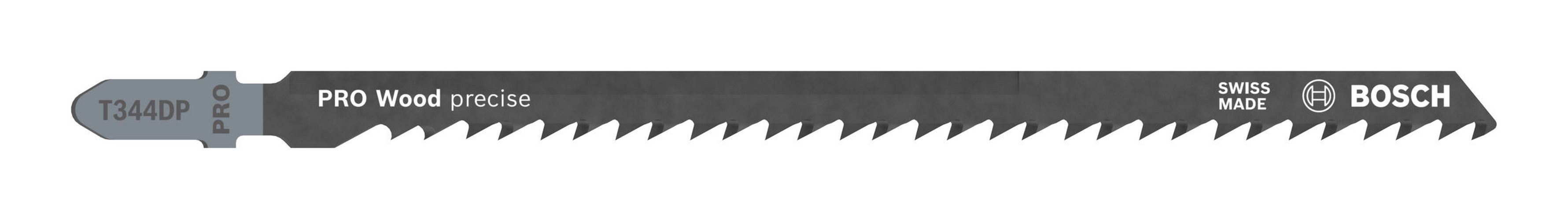 BOSCH Stichsägeblatt Pro Wood precise (5 Stück), Wood precise T344DP, 152 mm - 5er Pack