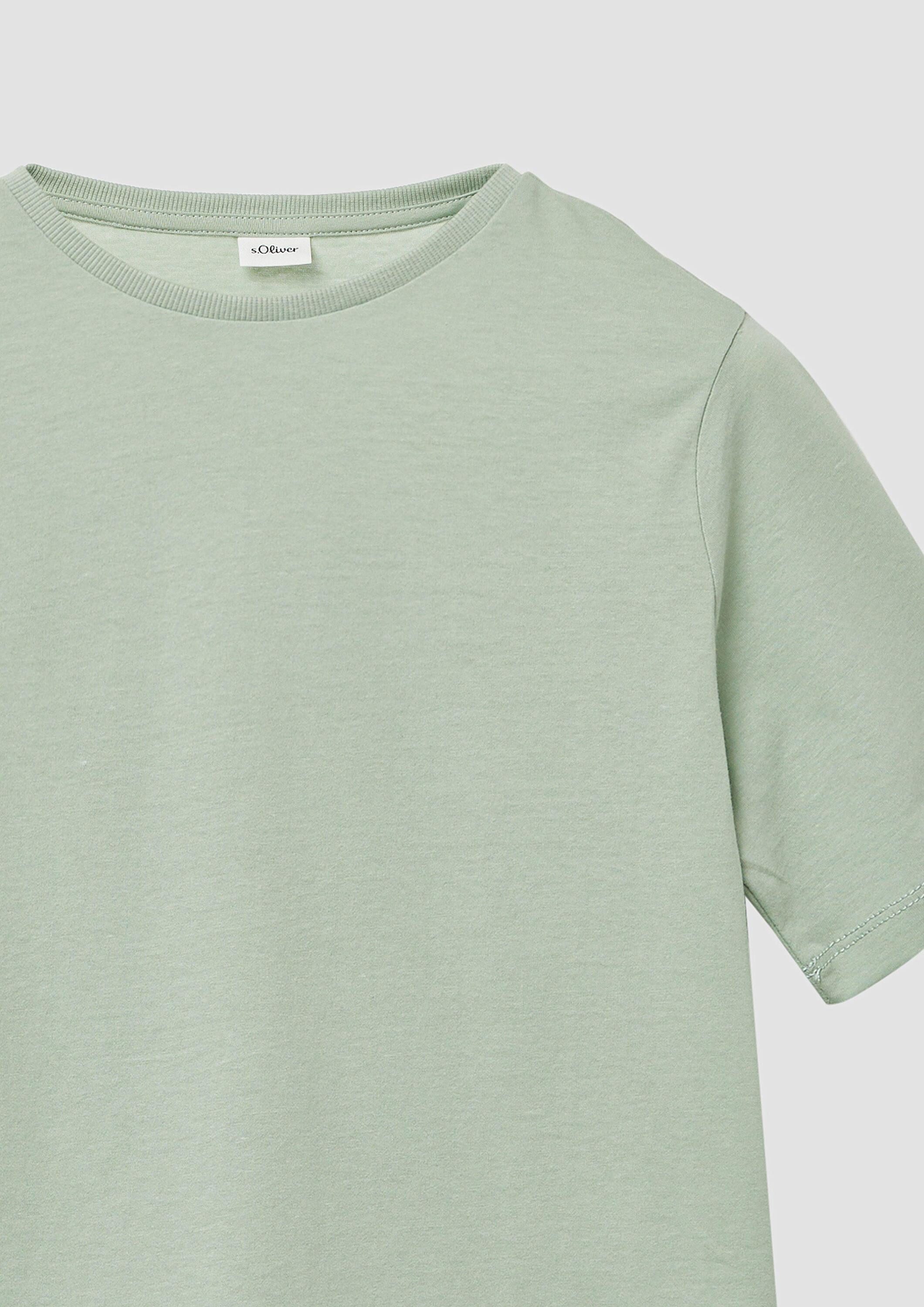 s.Oliver Kurzarmshirt T-Shirt T-Shirt mit Rückenprint