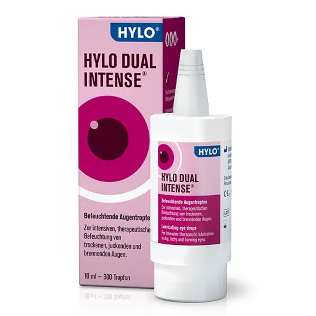 URSAPHARM Arzneimittel GmbH Augentropfen HYLO DUAL intense Augentropfen 10 ml, Intensive Augenbefeuchtung bei chronischen Beschwerden