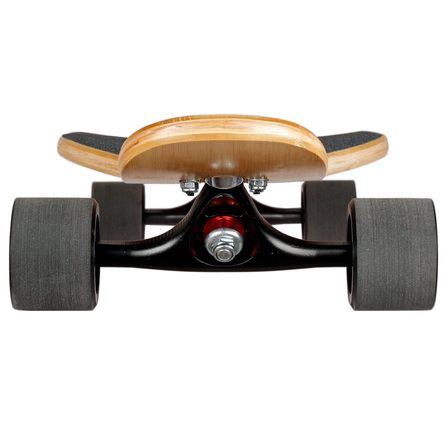 Mach1 Longboard aus Bambus mit Keramik Kugellager - Camber Drop Through Cruiser Board (Spar-Set inkl. T-Tool und extra Bushings, Longboard + T-Tool + 4er Set 85A Bushings), Twin Tip
