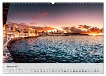 CALVENDO Wandkalender Griechenland - Inselparadies in Europa (Premium, hochwertiger DIN A2 Wandkalender 2023, Kunstdruck in Hochglanz)