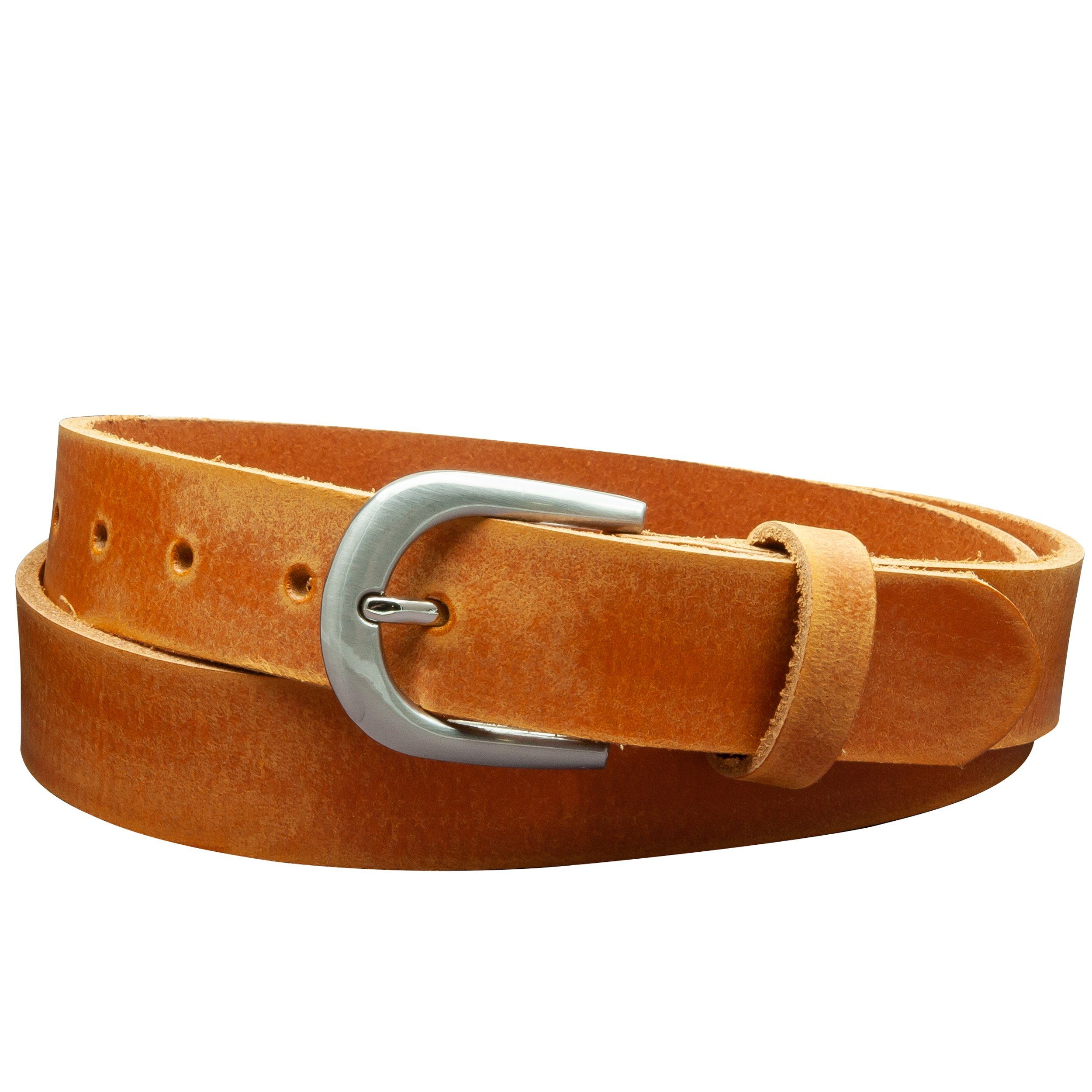 Ledergürtel 100 % Echtleder, Vintage Gürtel Look - C8-GE
