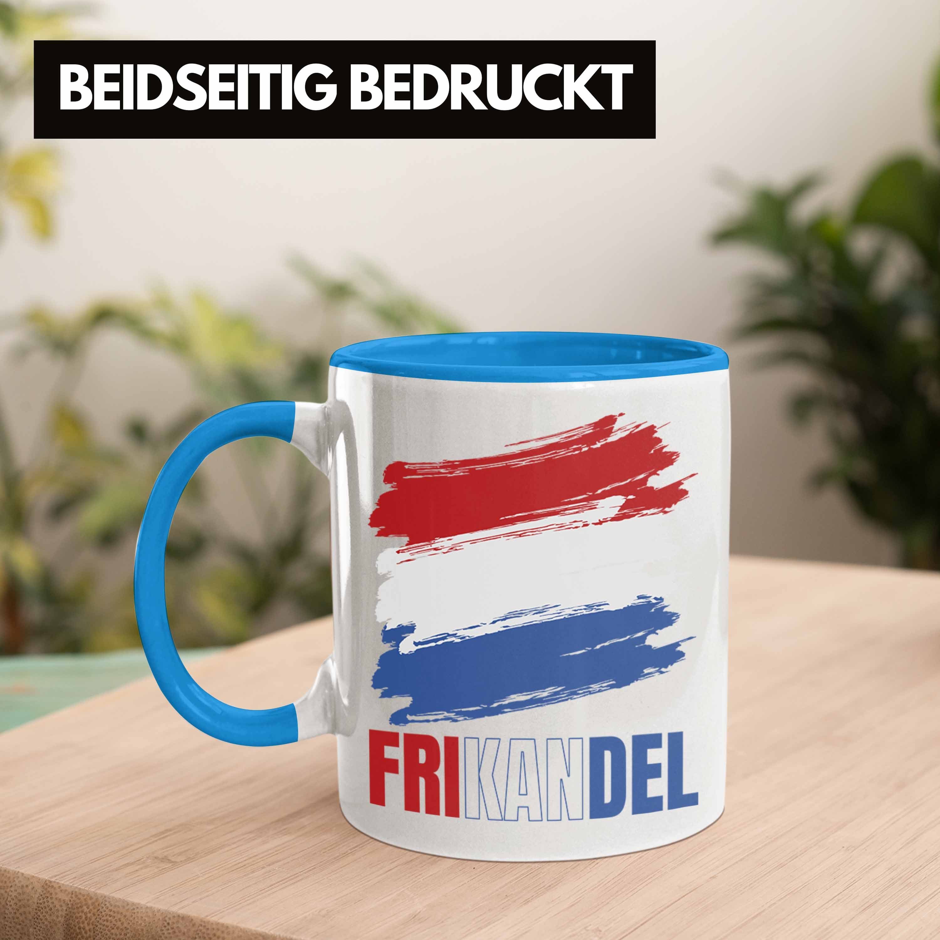 Holländer Blau Holland Tasse Geschenk Fan Frikande Kaffee-Becher Tasse Trendation
