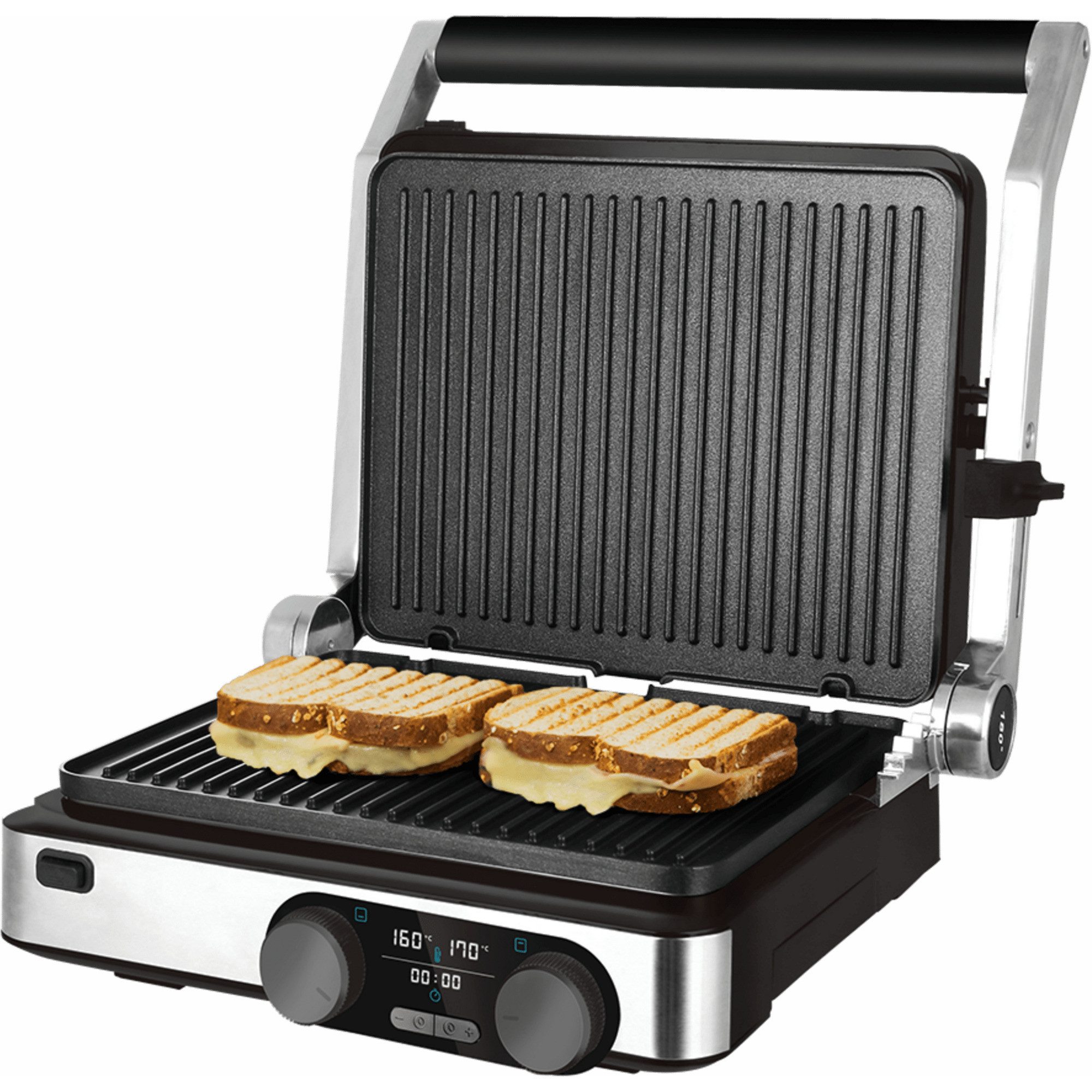 Cecotec Elektrogrill Cecotec Kontaktgrill Rock'Ngrill Dual, (2.000
