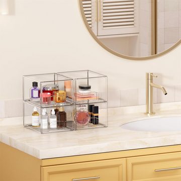 Coonoor Aufbewahrungsbox Stapelbare transparente Aufbewahrungsbox,Acryl-Aufbewahrungsbox (1 St), mit Schublade Kosmetik Aufbewahrungsboxen