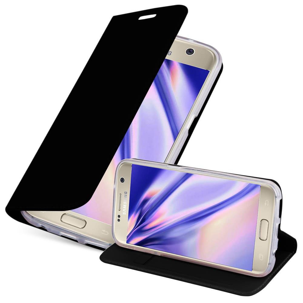 Cadorabo Handyhülle für Samsung Galaxy S7 Hülle Samsung Galaxy S7, Schutzhülle Hülle mit Standfunktion, Magnetverschluss und Kartenfach