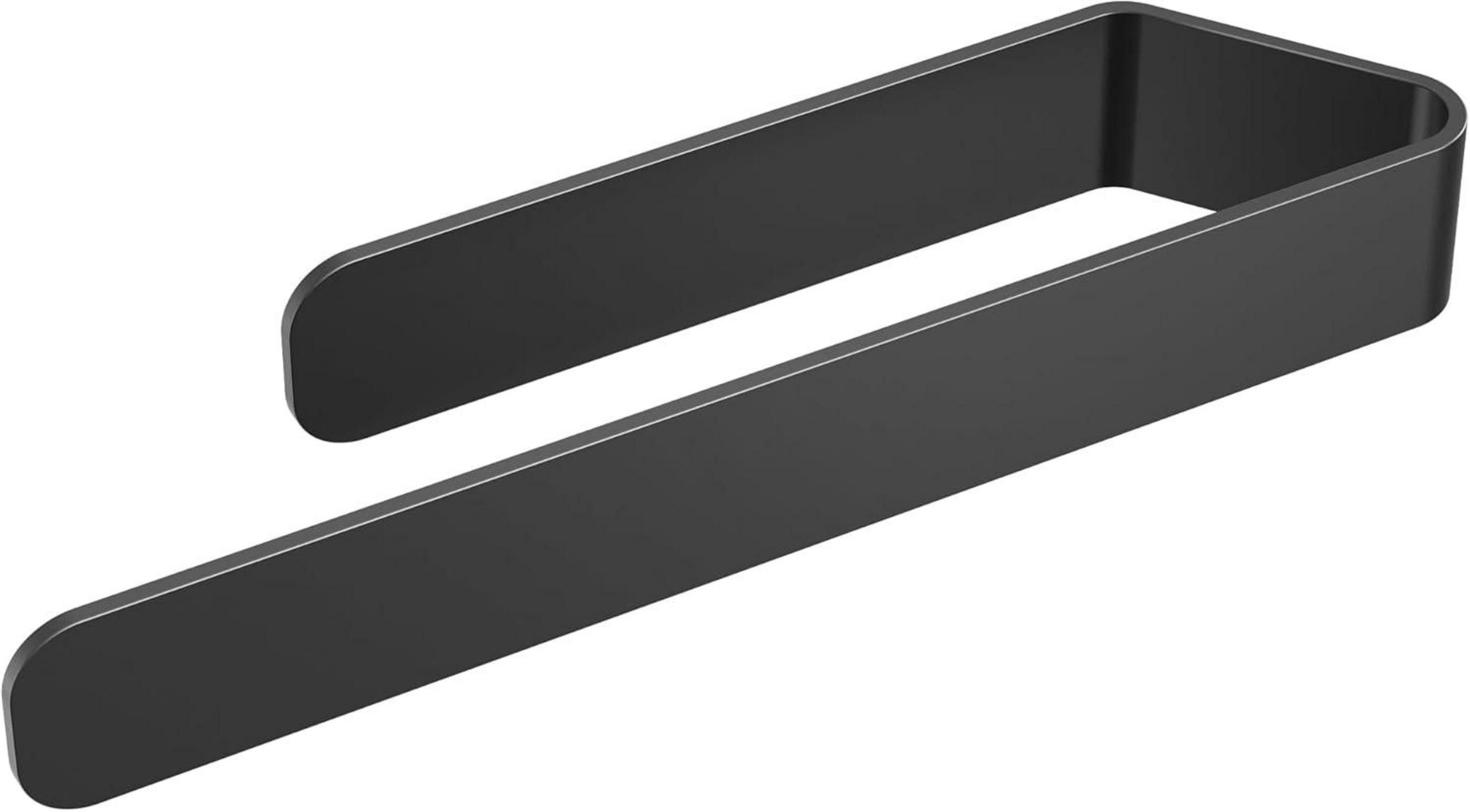 LuxusKollektion Badaccessoire-Set Сушки для рушників Schwarz Matt 32cm Aluminium Vollmetall zum Kleben
