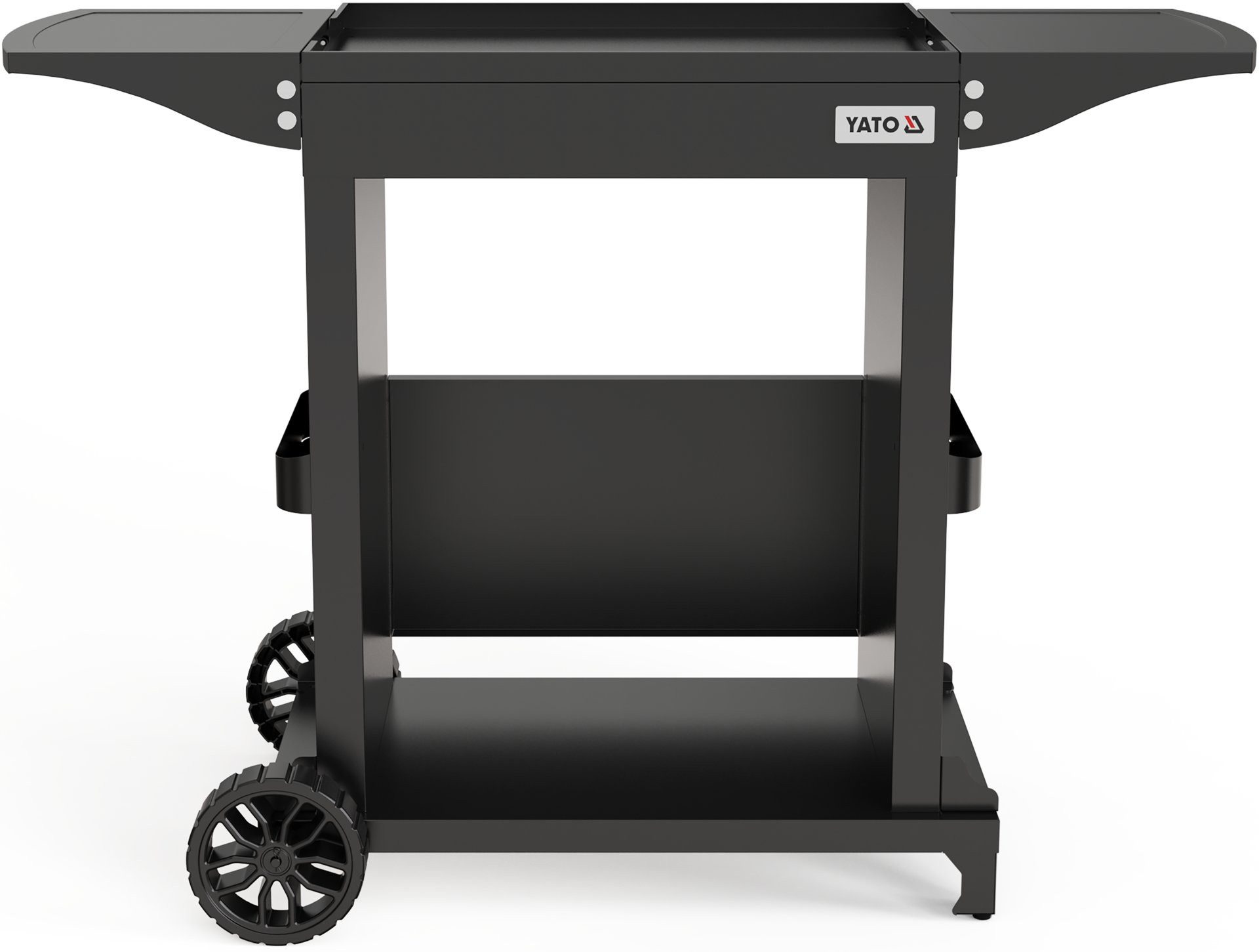 Yato Elektrogrill Grillwagen für Elektrogrill, klappbare Seitenablagen, mobil