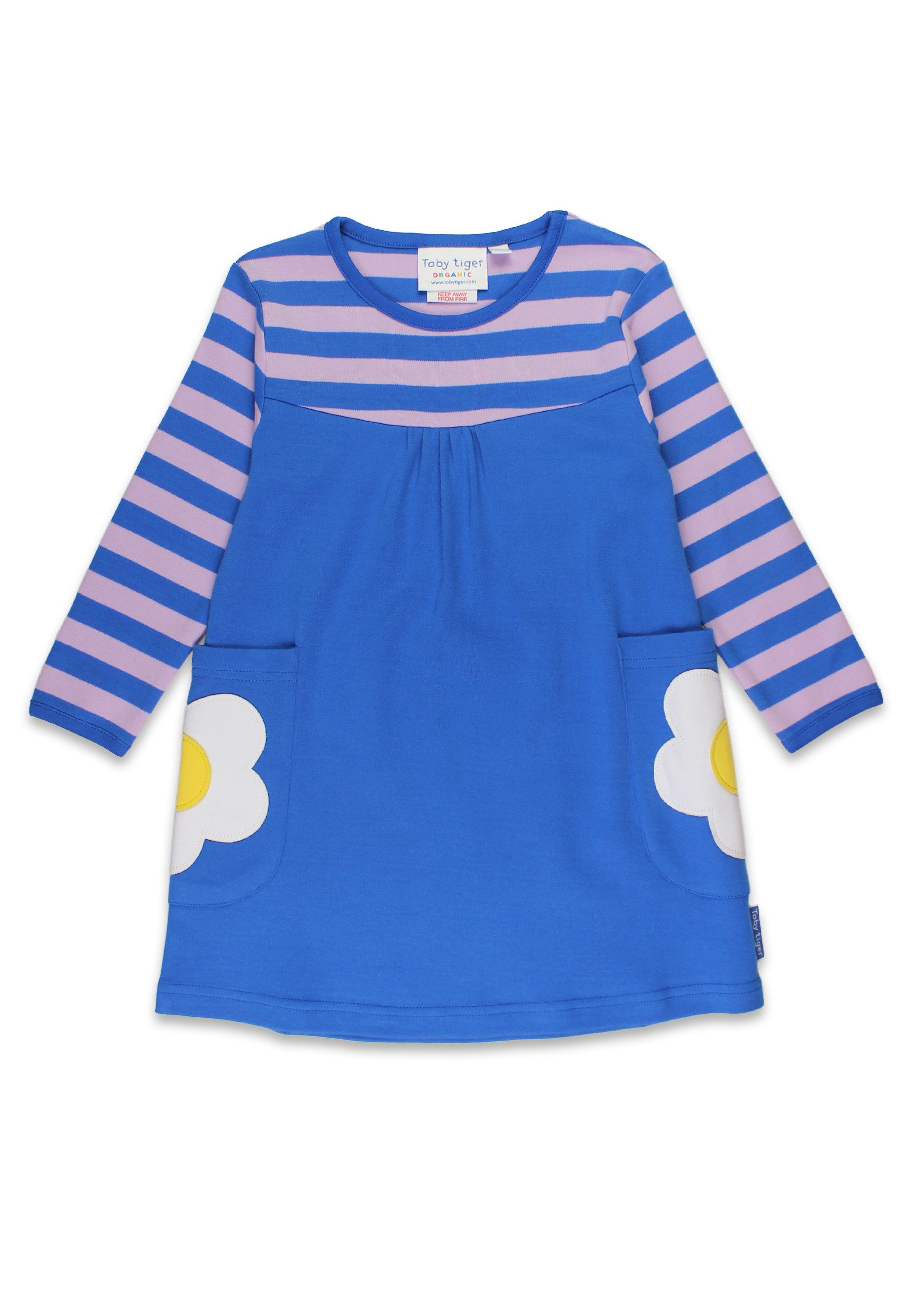 Toby Tiger Shirtkleid Kleid mit Gänseblümchen Applikation