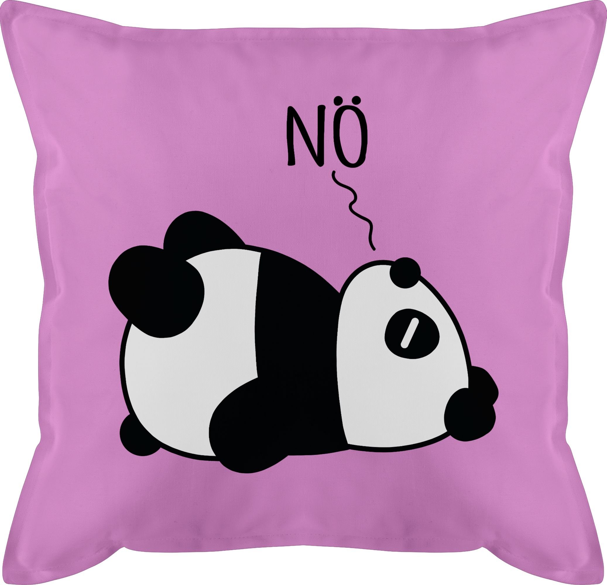 Nö 2 schwarz, Statement Pink Panda - - Dekokissen Shirtracer