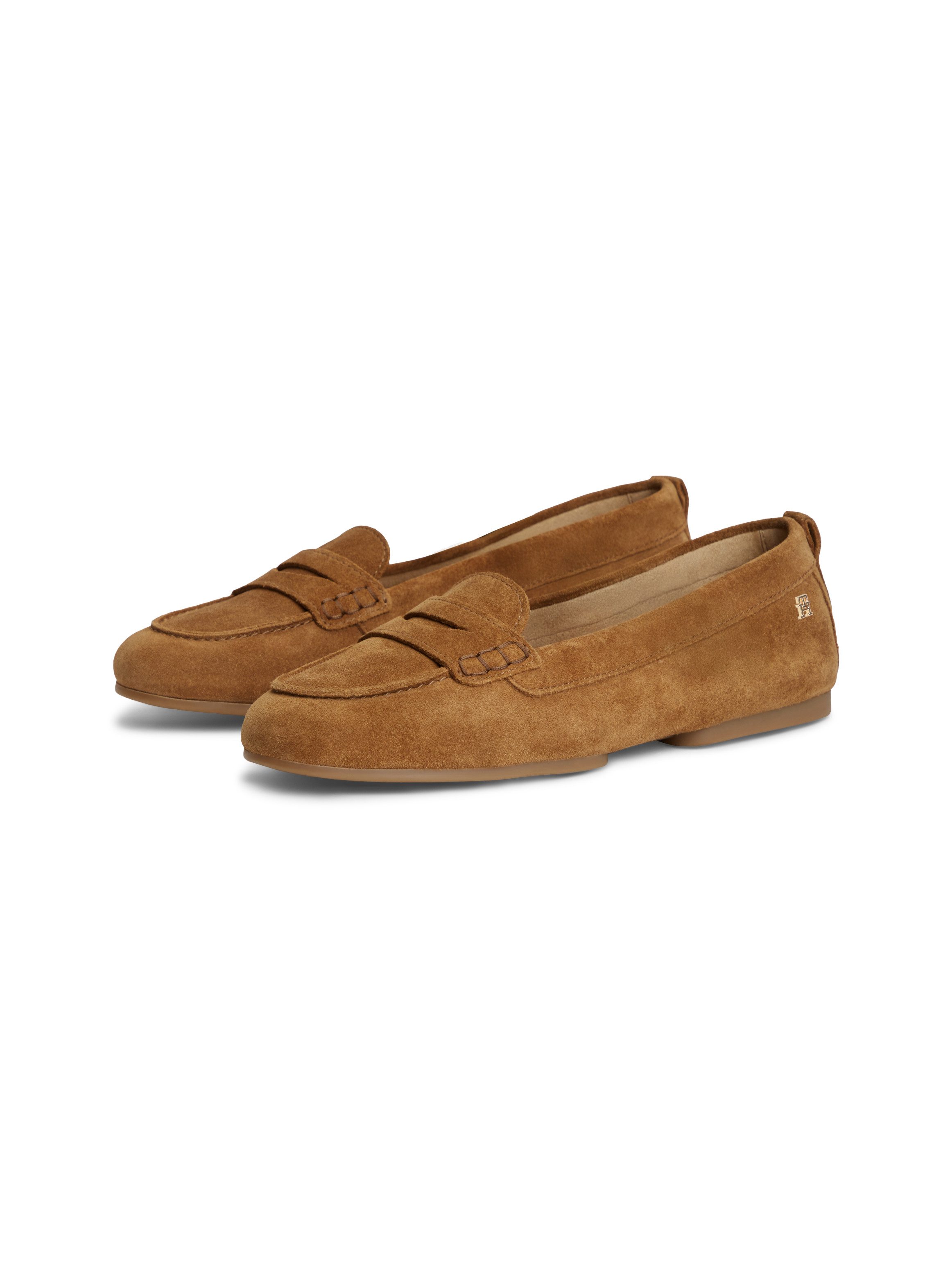 Tommy Hilfiger TH FLEX SUEDE LOAFER BALLERINA Schlupfschuh, Slipper, Pennyloafer im Mokassin-Stil