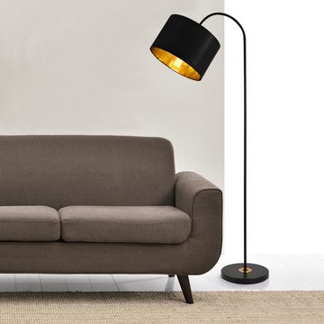 lux.pro Stehlampe, ohne Leuchtmittel, »Toledo« 173cm hoch Schwenkbar Schwarz