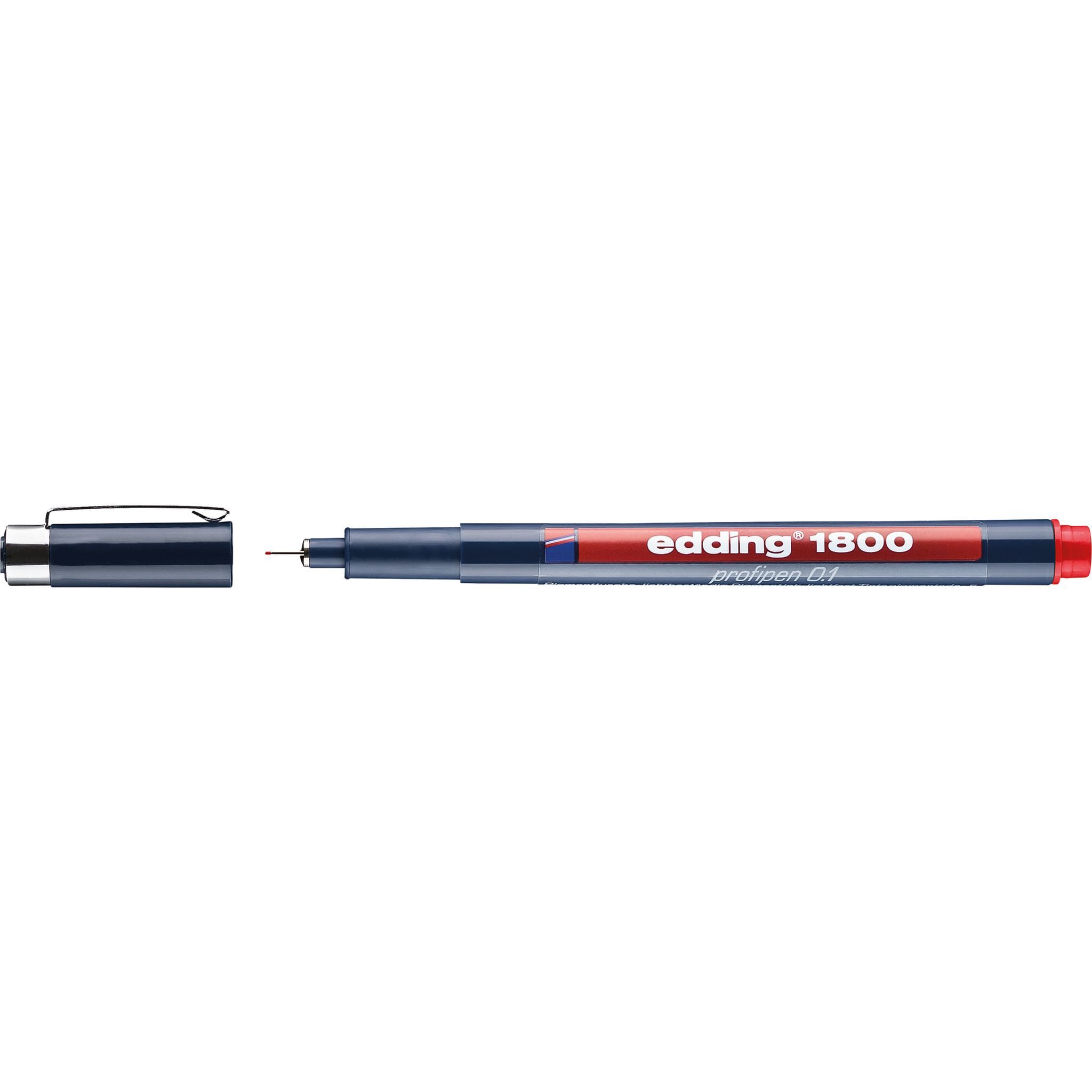 edding Malstift Edding Präzisionsfeinschreiber 1800 rot (0.1)