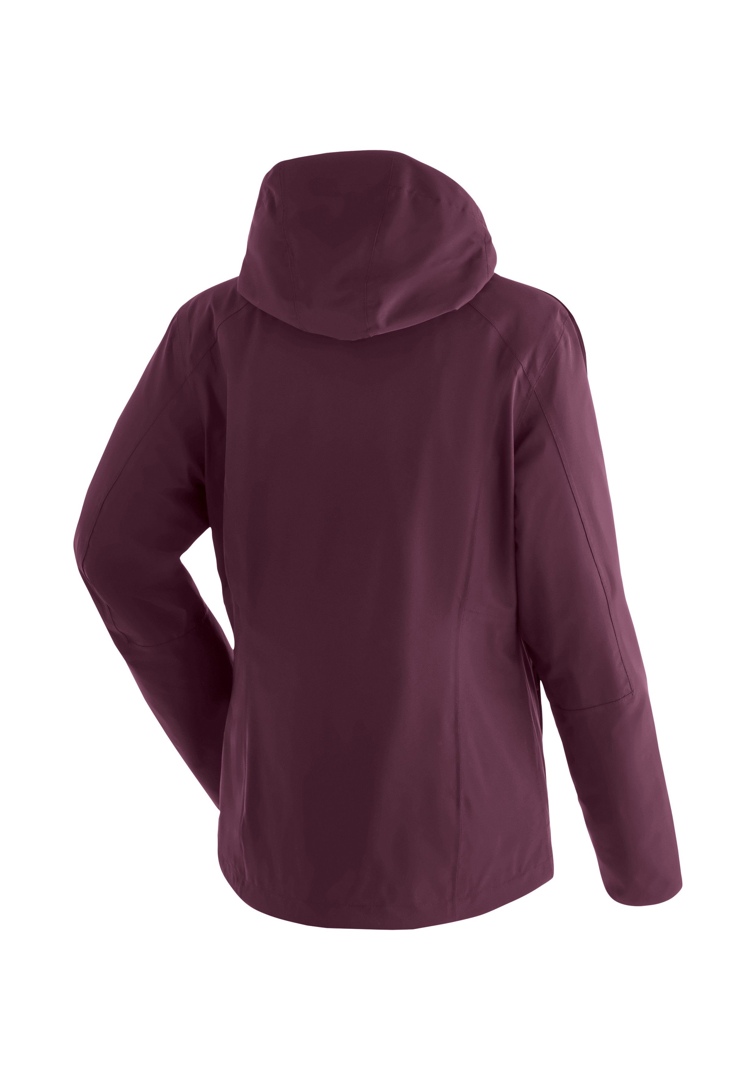 Maier Sports Funktionsjacke Lisbon 3in1 Damen 3-in-1-Jacke, Outdoorjacke wind/wasserdicht, 2 RV-Taschen