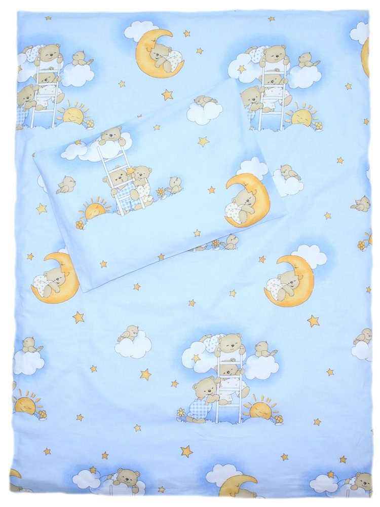 Babybettwäsche 2 teilige Baby Kinder Bettwäsche 100% Baumwolle 100x135 cm