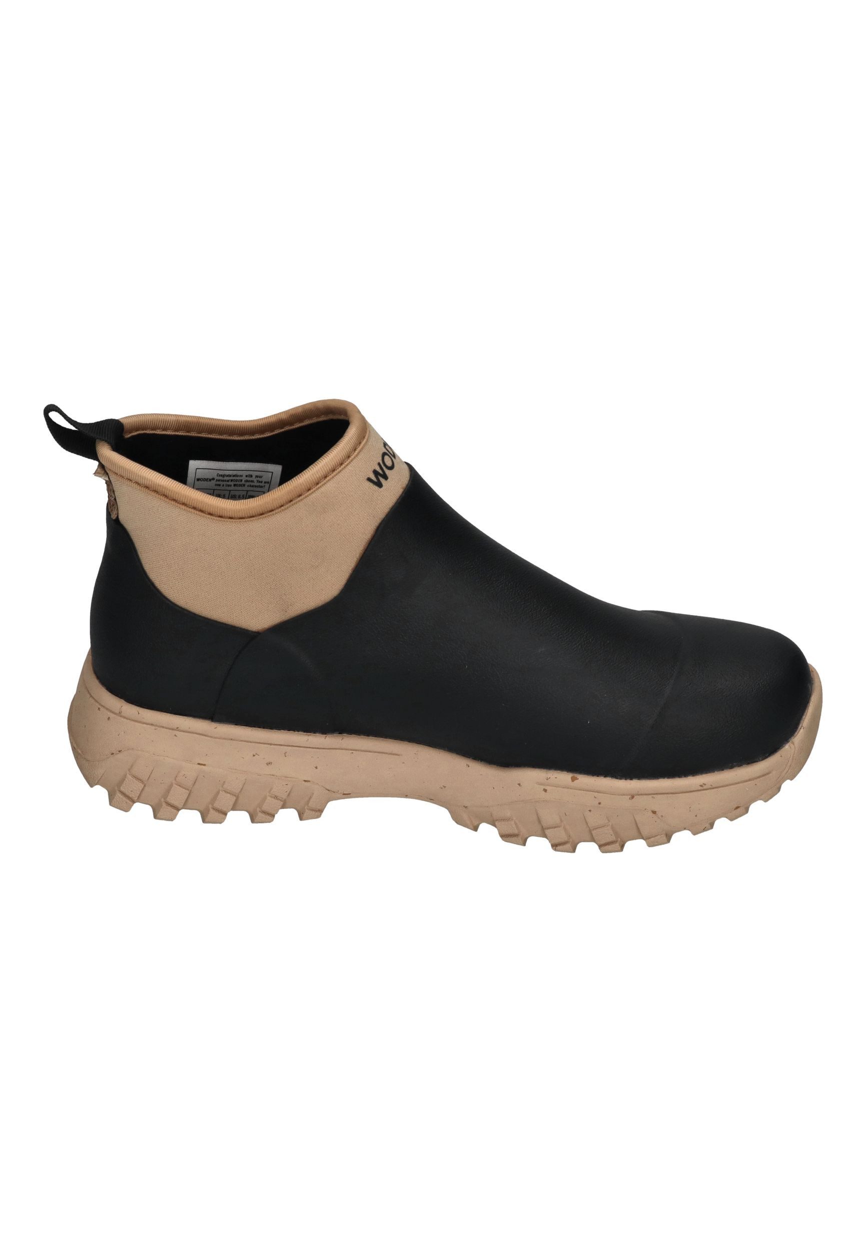 WODEN IRENE WATERPROOF Gummistiefel Black Coffee Cream