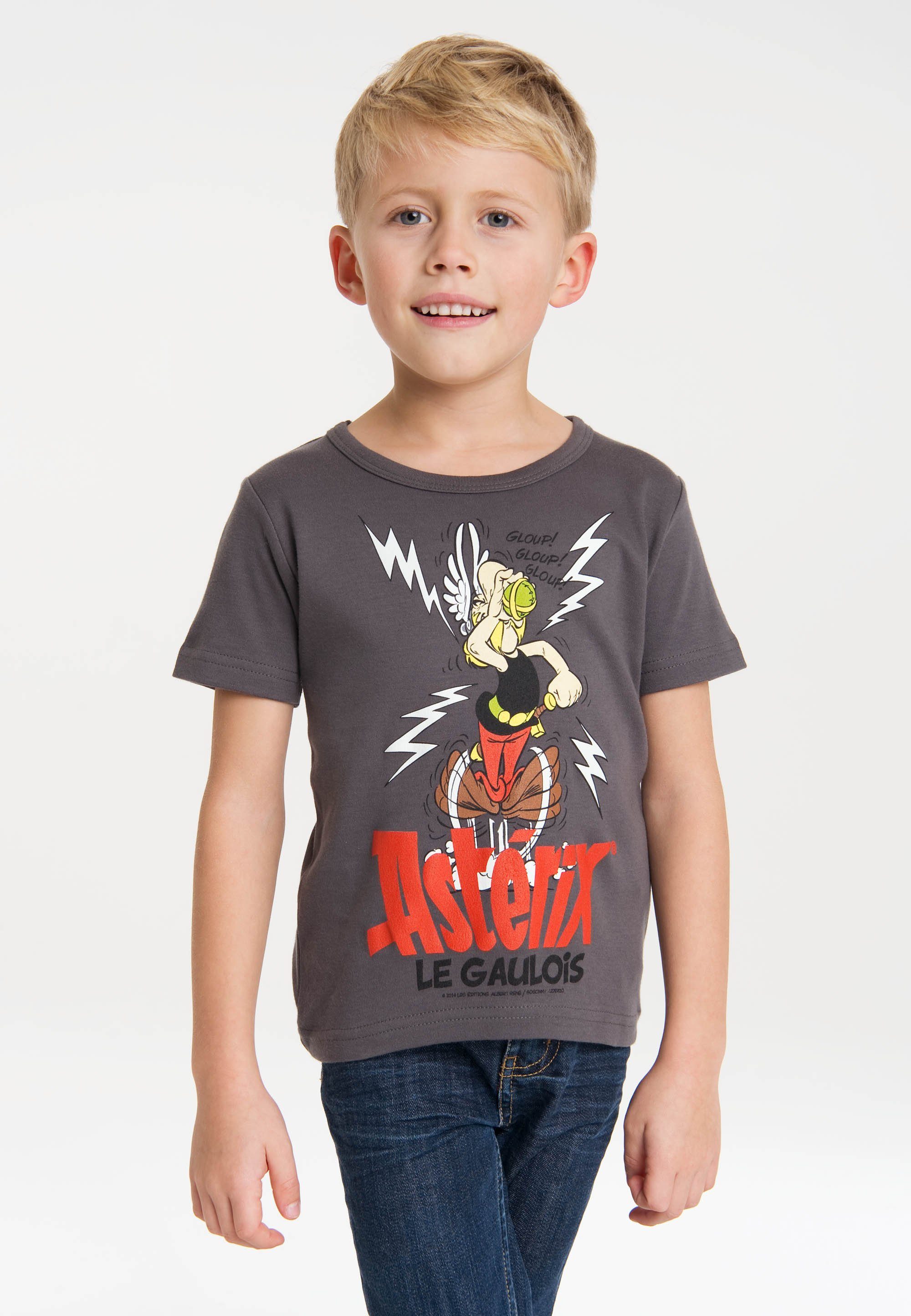 LOGOSHIRT T-Shirt Asterix Der mit Gallier Frontdruck