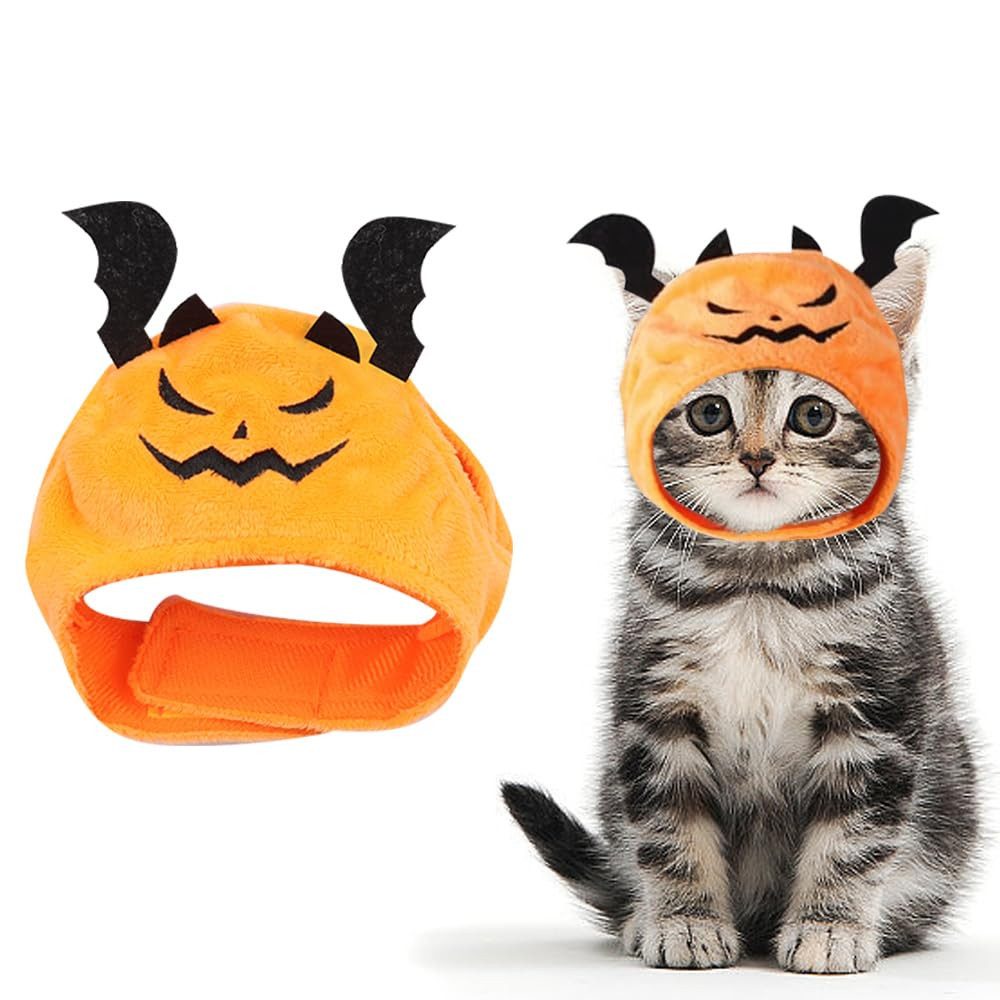 Sorvyzxn Hundekostüm Halloween-Teufelskostüm für Hunde, Halloween-Teufelshut, Haustier-Kopfschmuck für Halloween-Partys, verstellbare