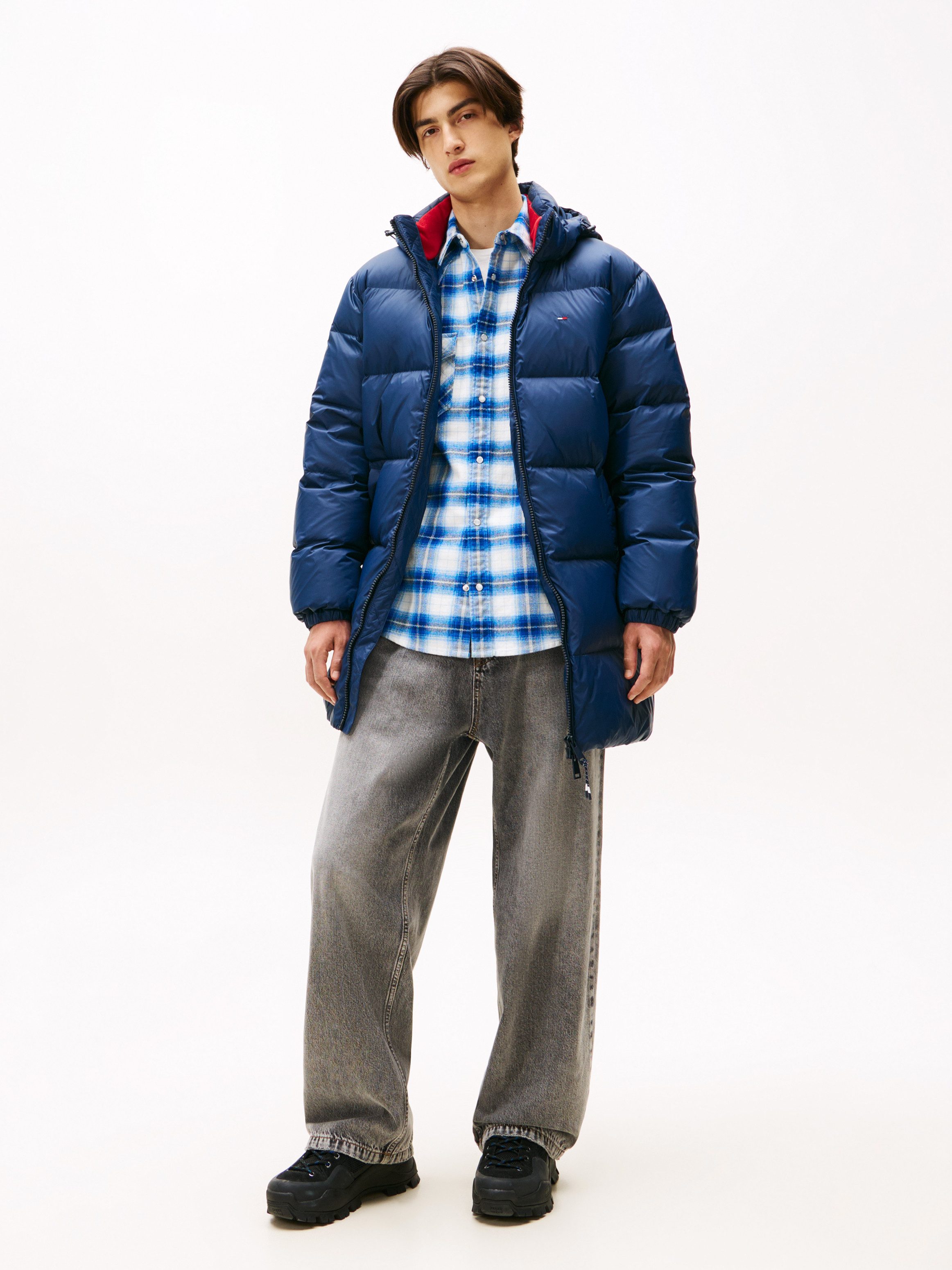 Tommy Jeans Steppjacke TJM ESSENTIAL DOWN PARKA Daunenjacke, Übergangsjacke mit Kapuze