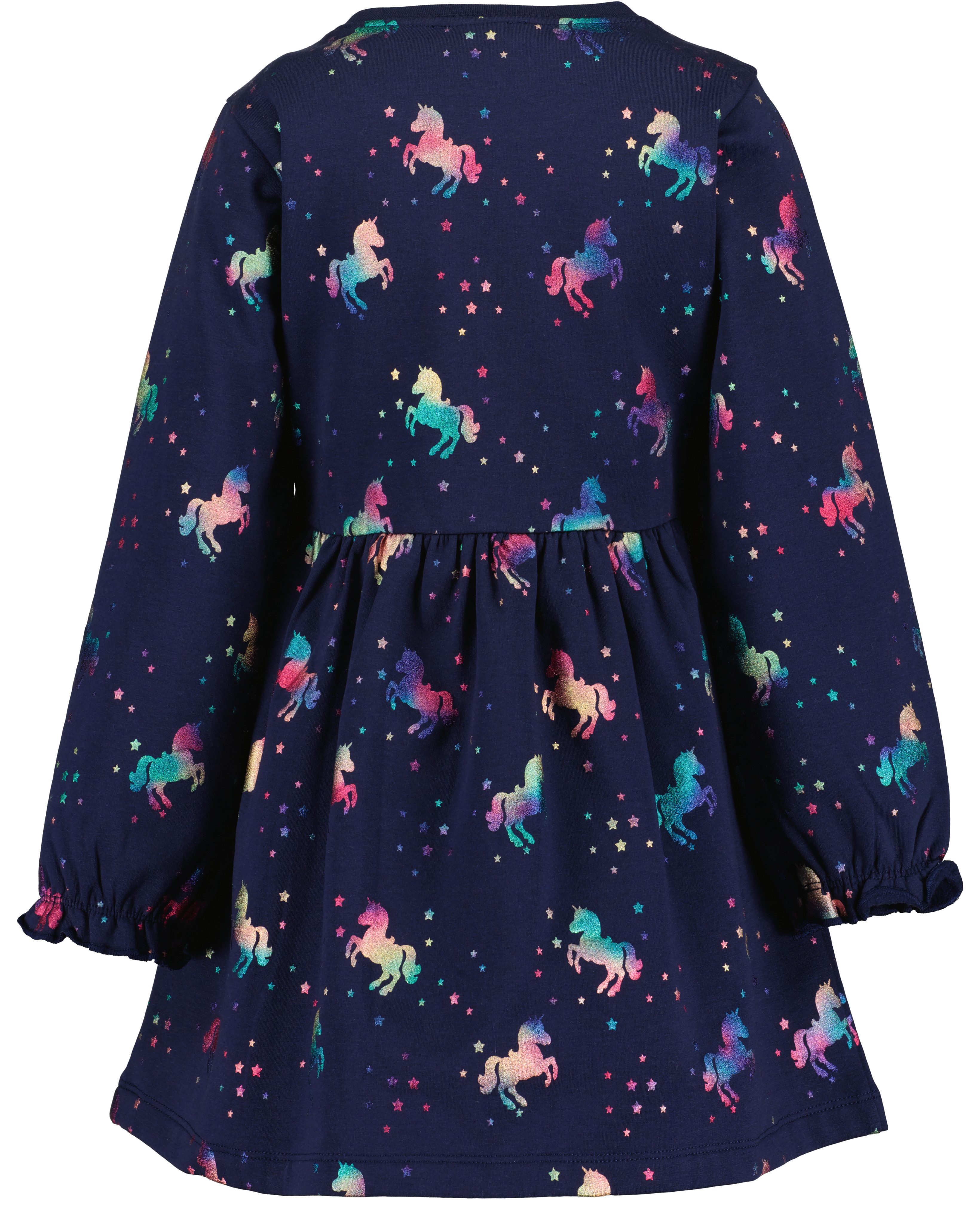 Blue Seven Sweatkleid Baumwollmischung mit tollem Folien-Alloverdruck – Bild 3 von 4