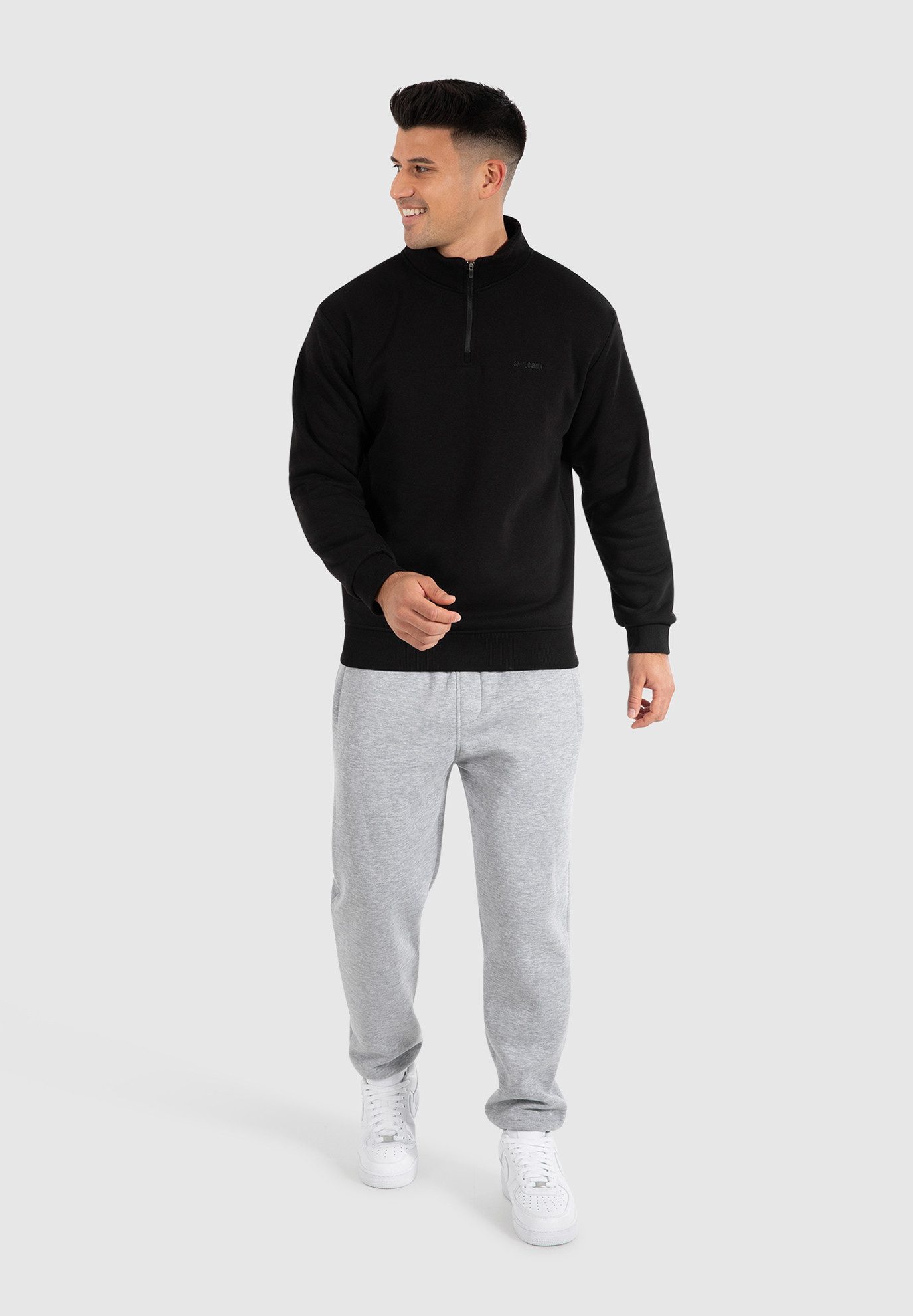 Smilodox Sweatshirt Emilio, Half Zip Sweater günstig online kaufen