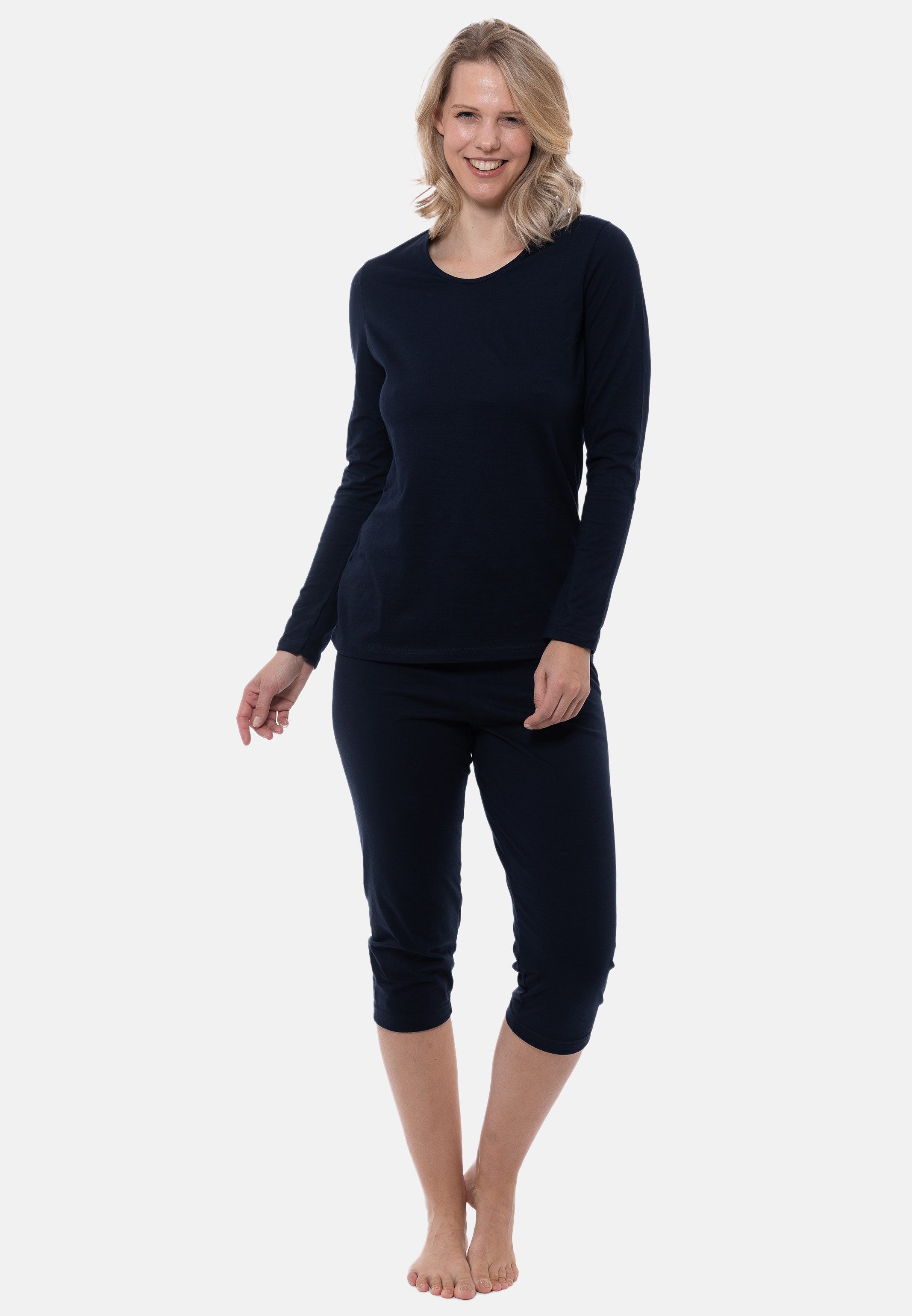Ammann Pyjama Organic Cotton (Set, 2 tlg) Schlafanzug Langarm - Baumwolle