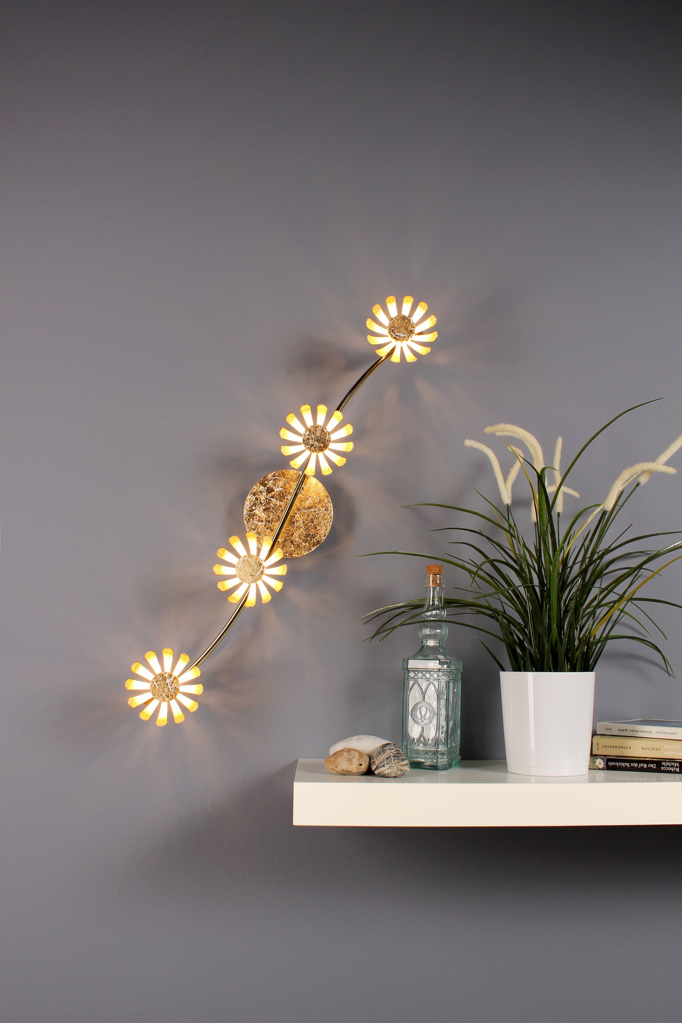 LUCE Design LED Deckenleuchte Bloom, integriert, fest LED Warmweiß