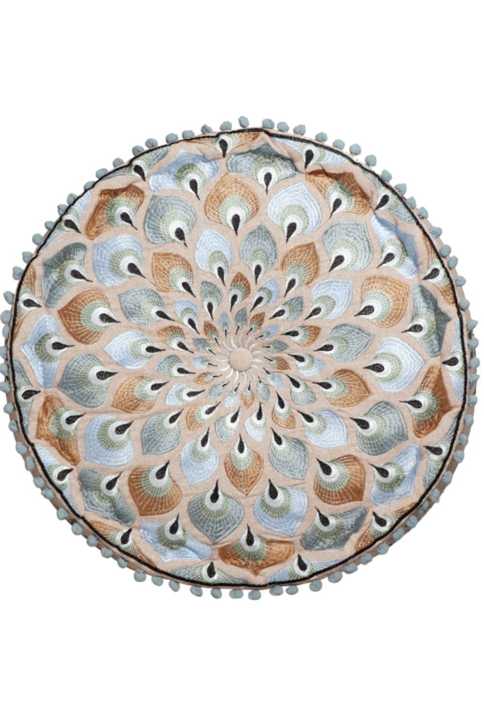 Marrakesch Orient & Mediterran Interior Pouf Orientalische Pouf Hocker Bodenkissen Deko Azet -2- (1-St), Handarbeit