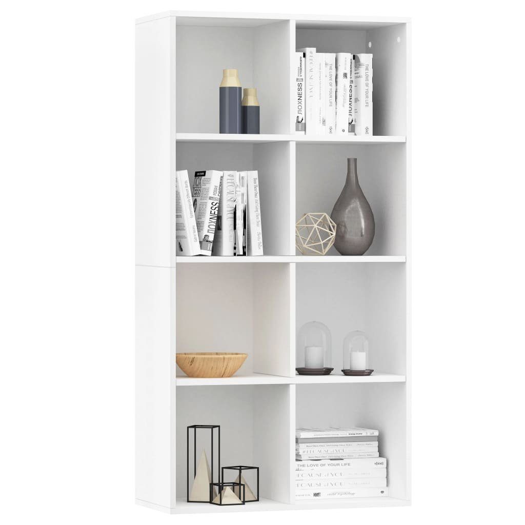 Holzwerkstoff furnicato 66×30×130 cm Weiß Bücherregal/Sideboard Bücherregal