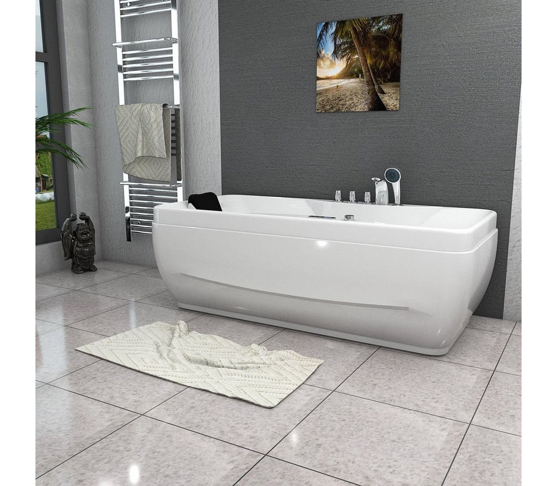 Thumbnail - AcquaVapore Whirlpool-Badewanne Whirlpool Pool Badewanne Wanne W49-TH-PL 170x80cm, (1-tlg)