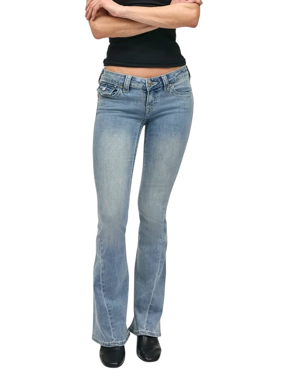 True Religion Schlagjeans Jeans True Religion Joey Low Rise Flare Ausgestellter Schnitt