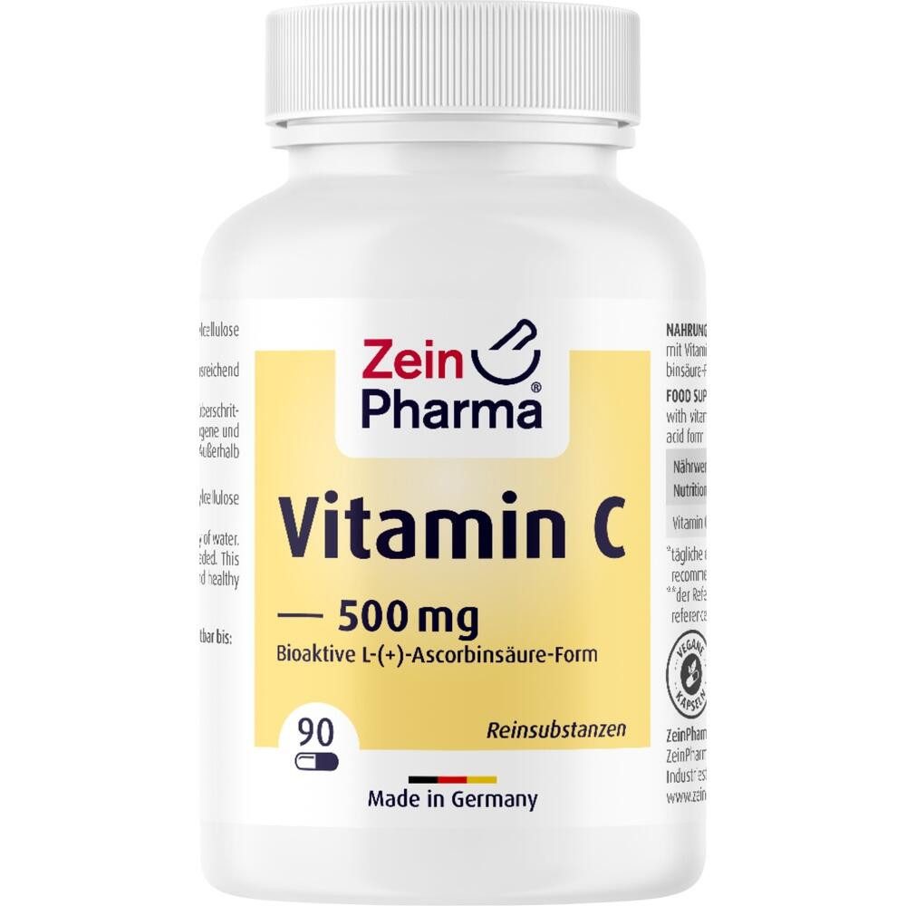 Zein Pharma - Germany GmbH VITAMIN C 500 mg Kapseln Kapseln, 90 St.