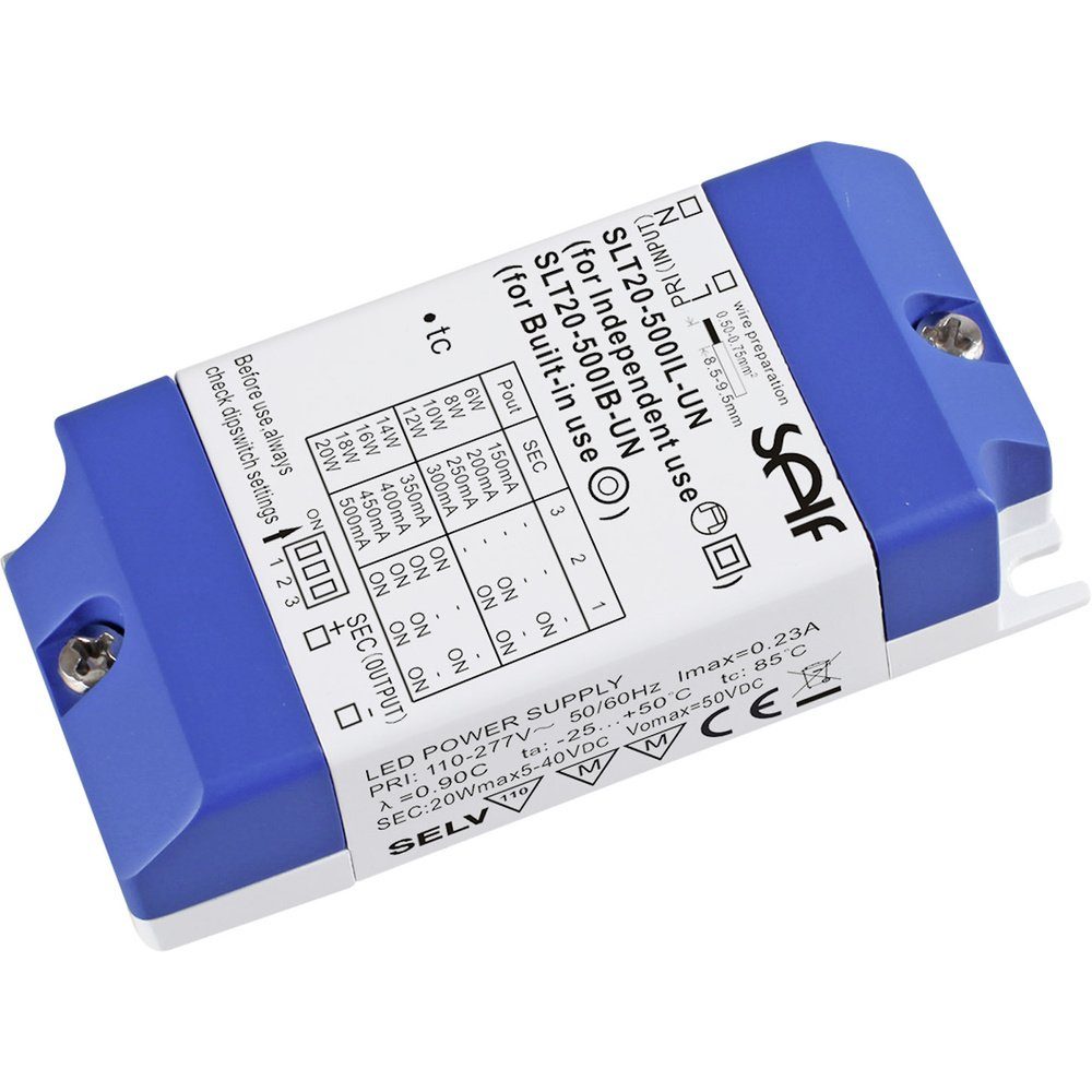 Self Electronics SLT20-500IL-UN LED-Treiber Konstantstrom 20 W 150 - LED Trafo
