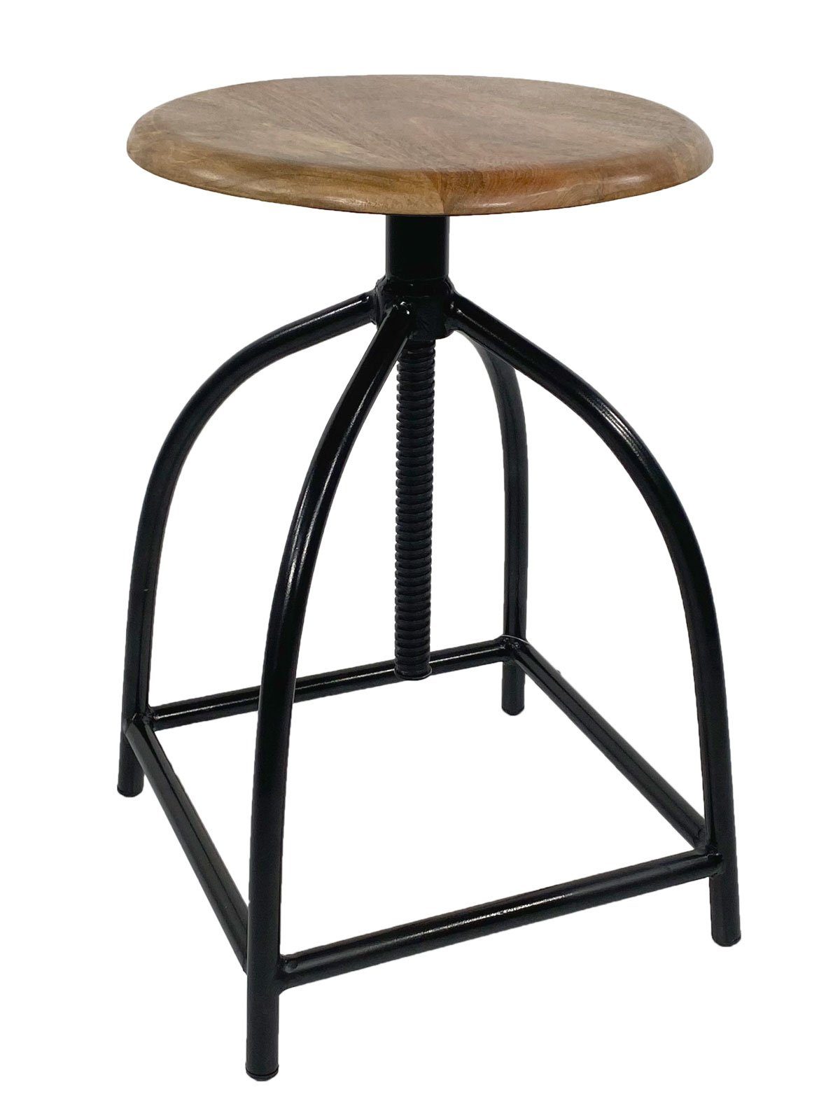 Barhocker Design-Barhocker 'Urban Elegance' – Höhenverstellbar aus Massivholz